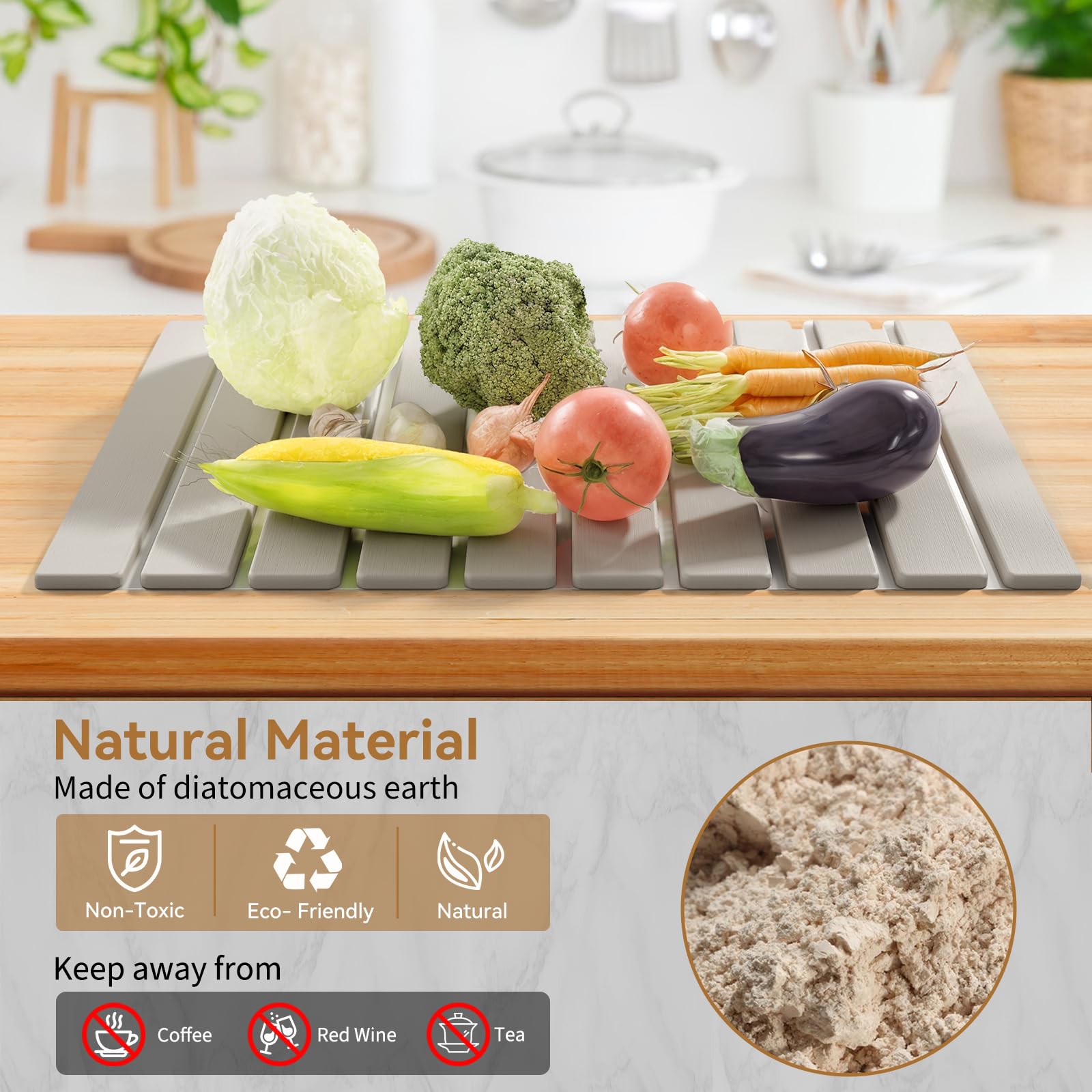 Foldable Stone Dish Drying Mat
