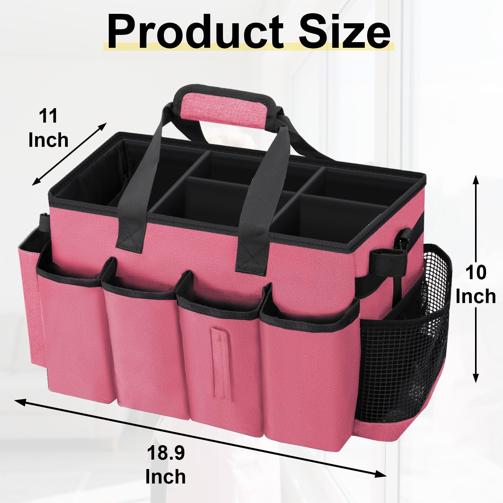 Wearable Large Cleaning Caddy Bag for Housekeepers
