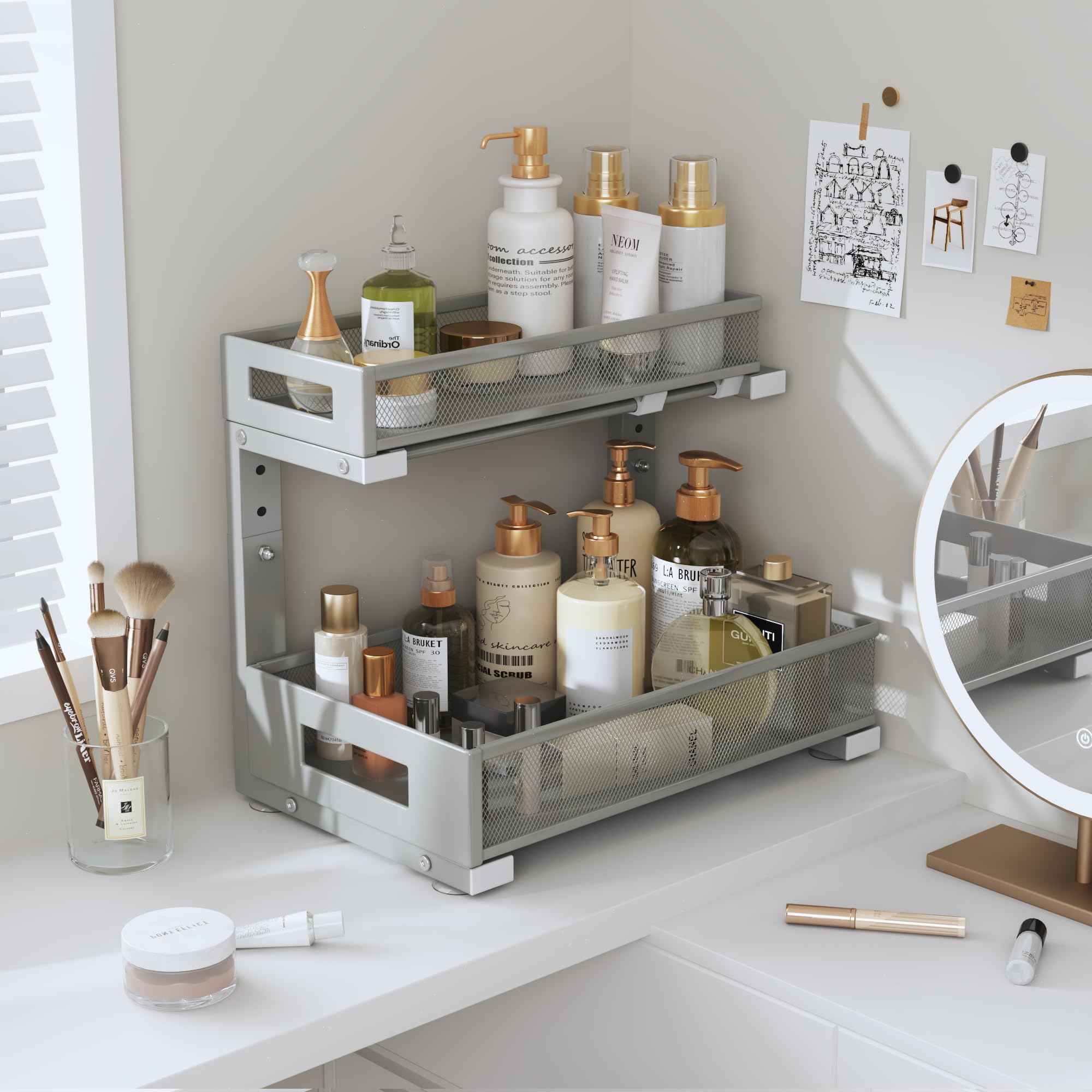 2 Pack Under Sink Storage Organizer (2 Count)