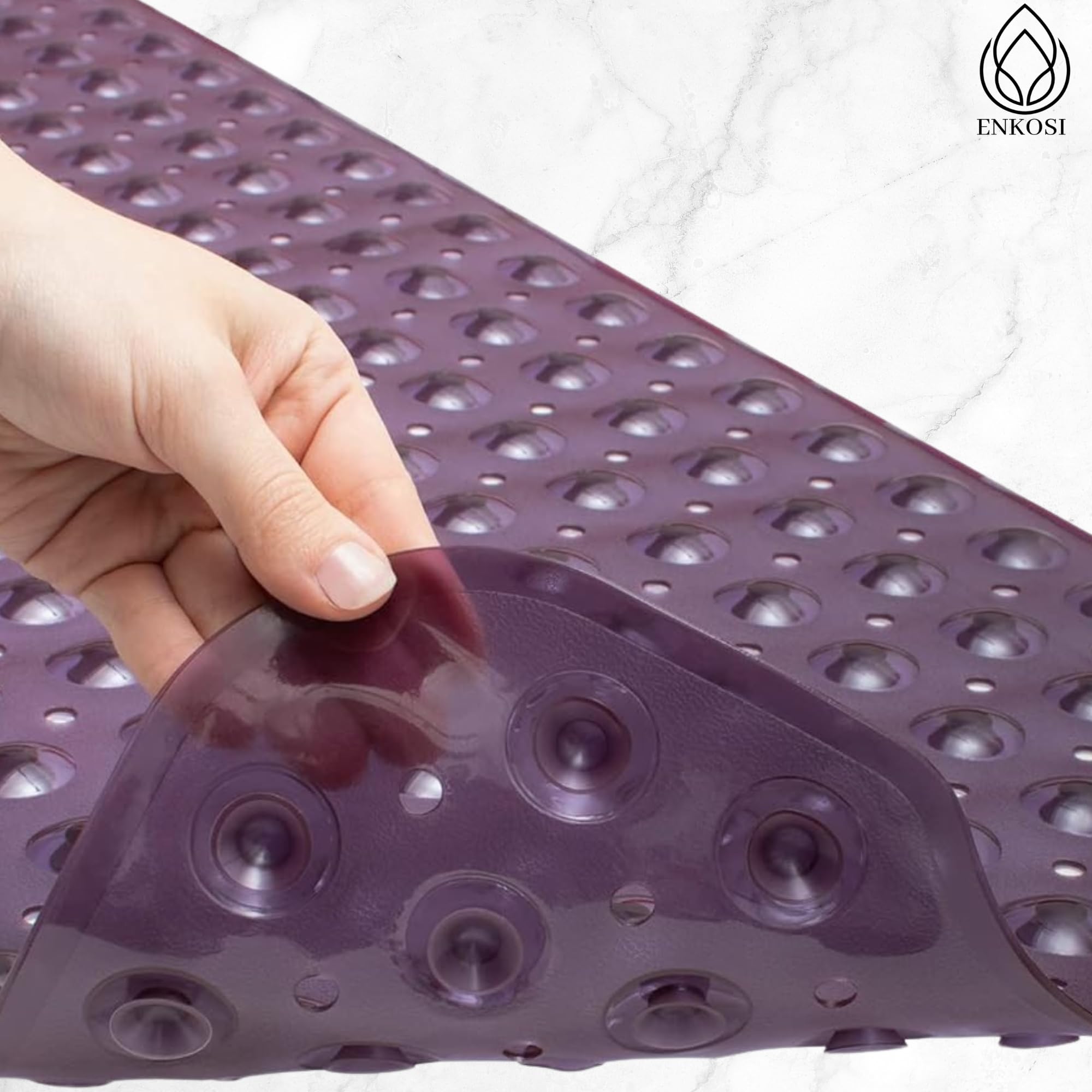 Non Slip Bath & Shower Mat 40x16 Extra Long