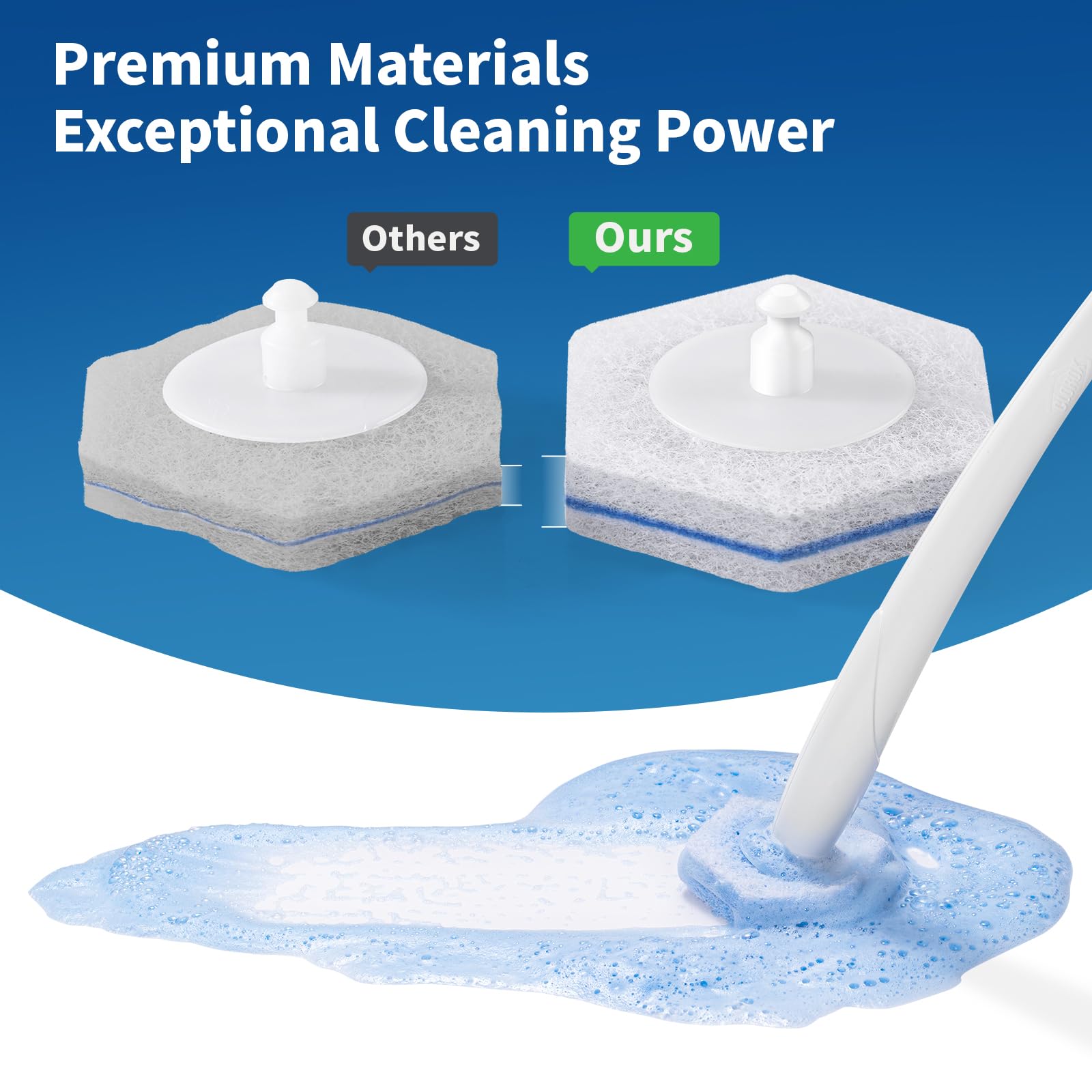Compatible with Clorox Toilet Wand (60 Count)