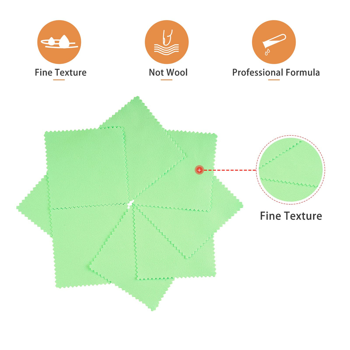 100pcs Jewelry Cleaning Cloth (100 Count)