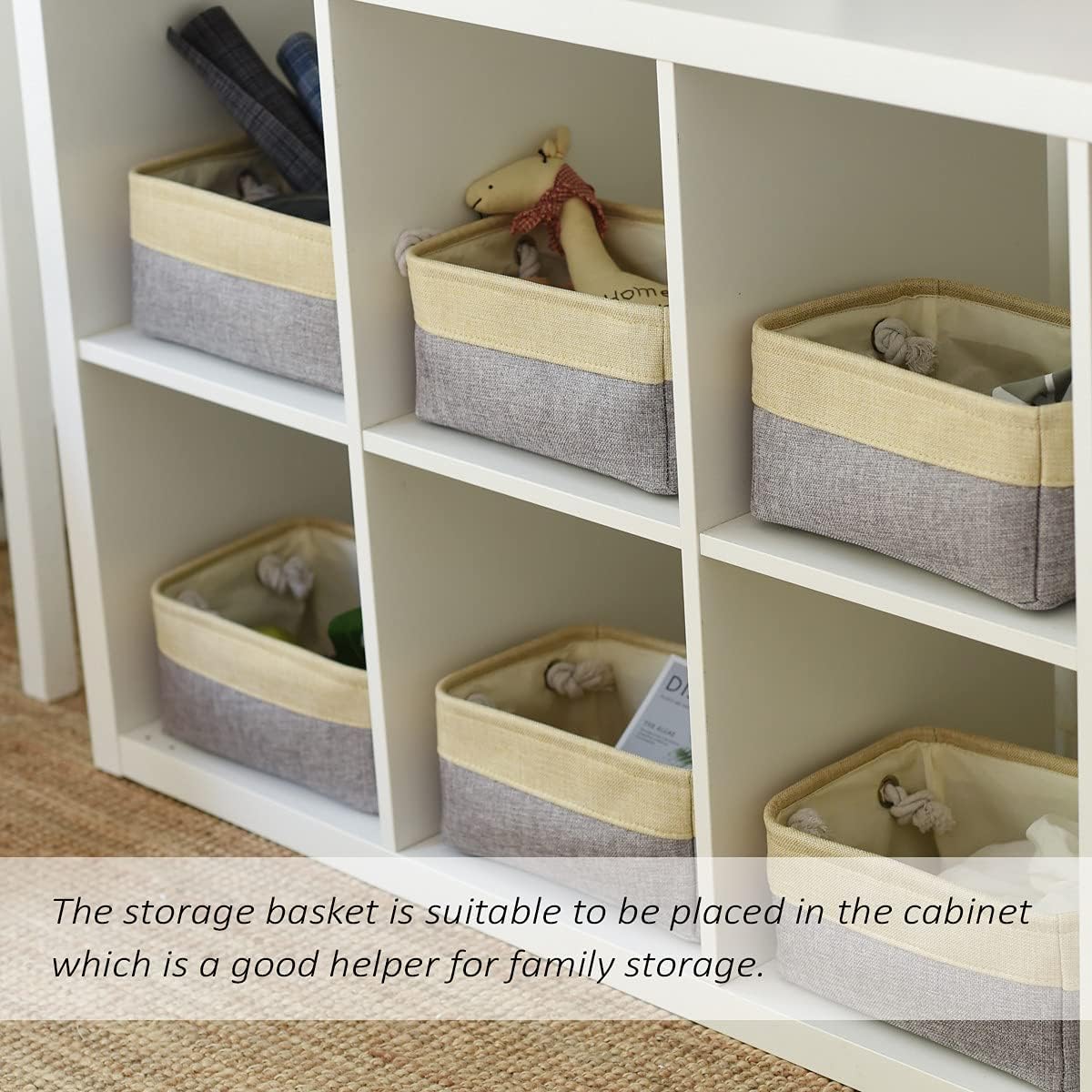 Organization and Storage Bins for Shelves (6 Count)
