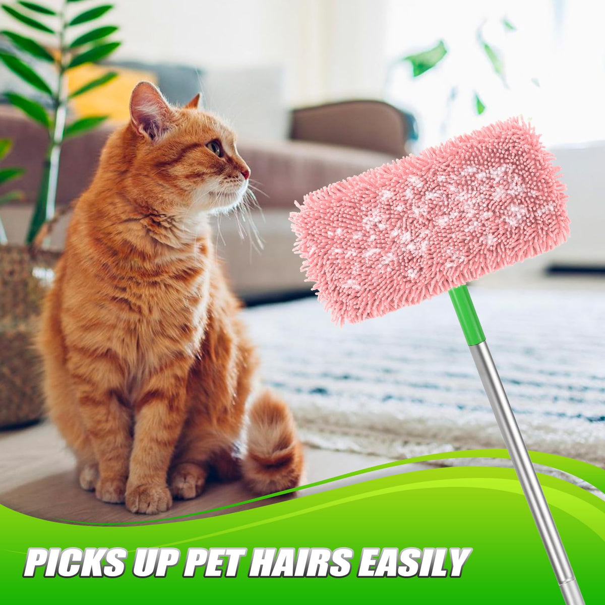 Set of 4 Reusable Microfiber Mop Pads Compatible with Swiffer Sweeper (4 Count)