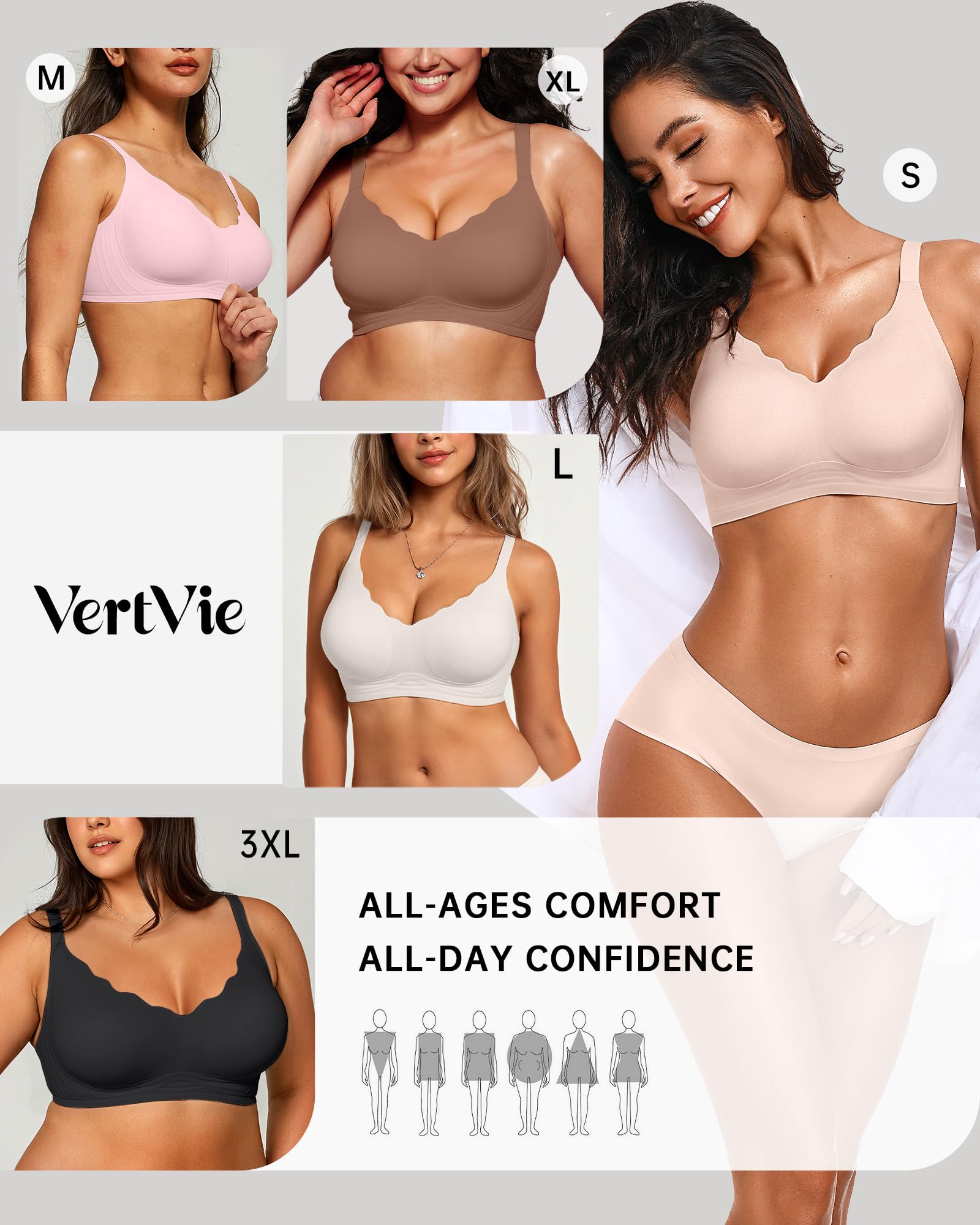Seamless Jelly Bra No Underwire Supportive Bralette