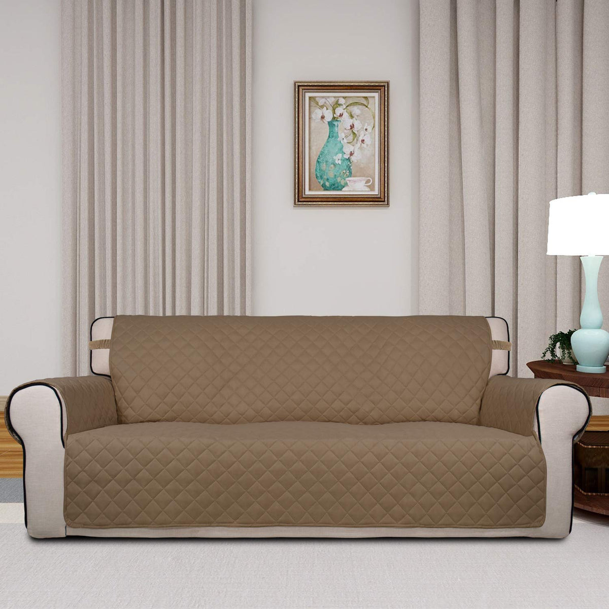 Reversible Quilted Sofa Cover
