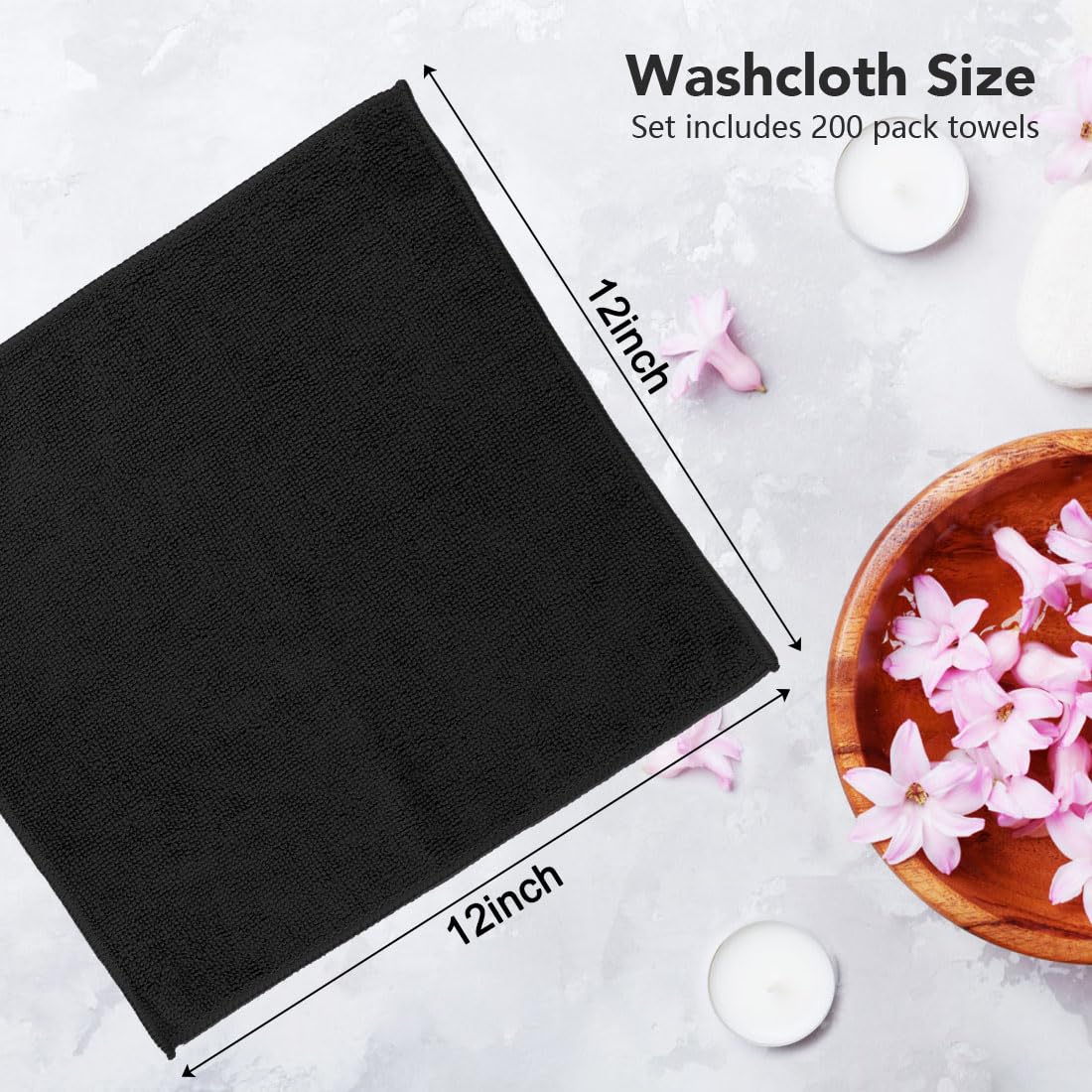 Washcloths Bulk (200 Count)