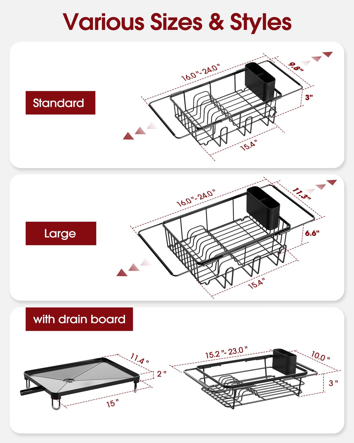 Dish Drying Rack in Sink