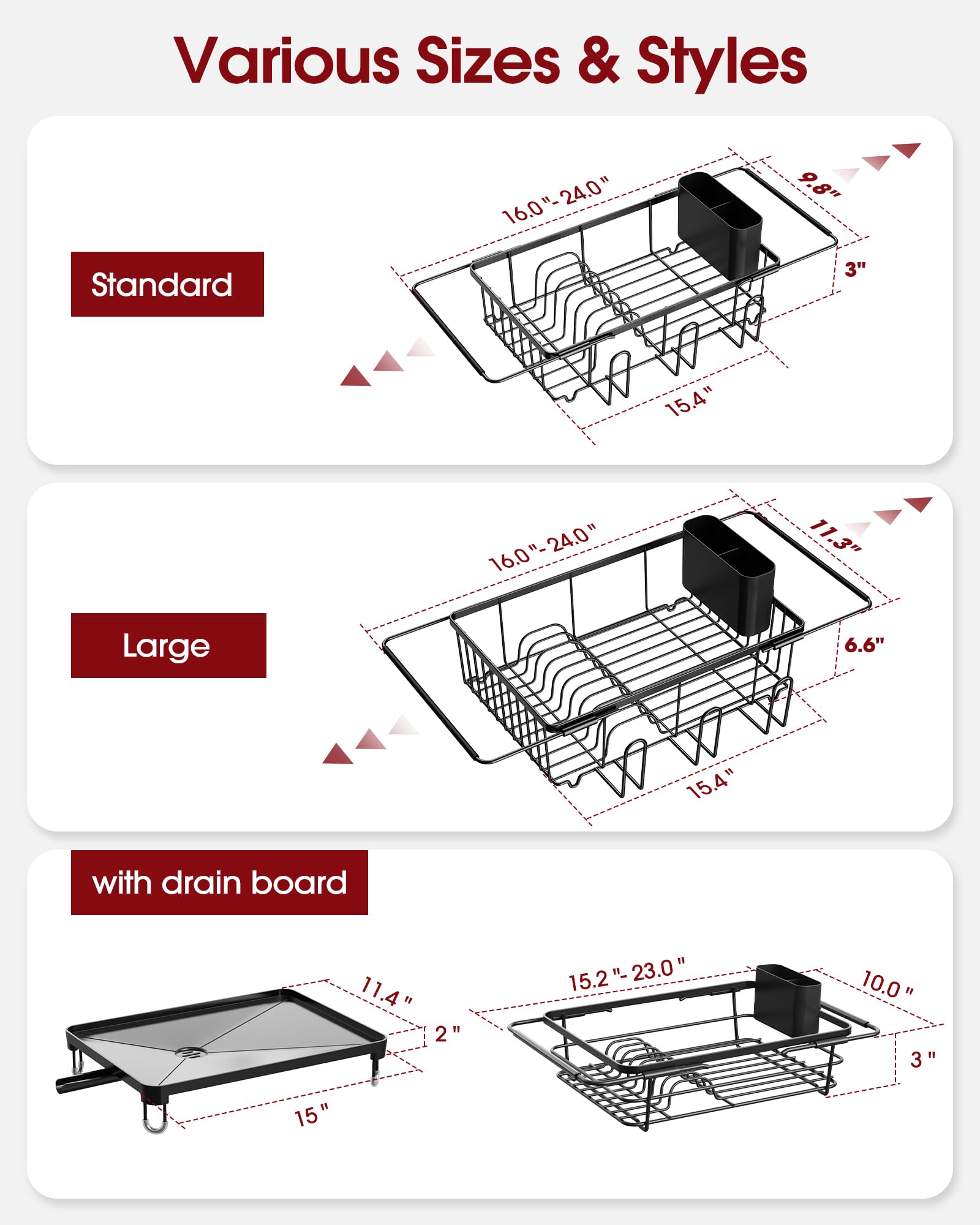 Dish Drying Rack in Sink