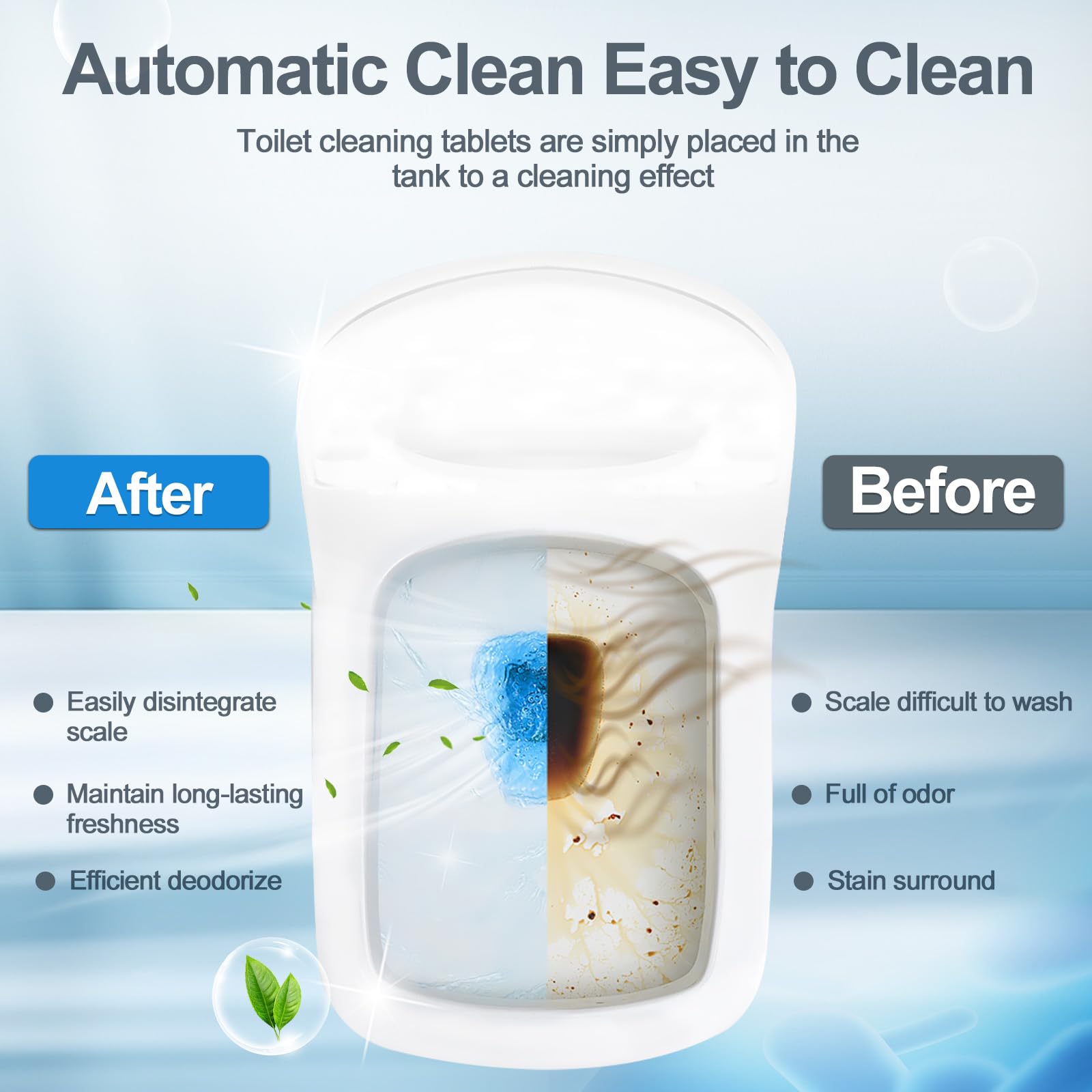 Ultra Clean Toilet Tablets White & Blue (60 Count)