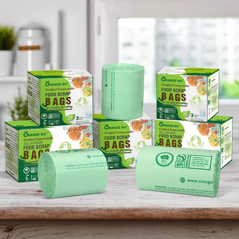 3 Gallon Compostable Trash Bags (100 Count)