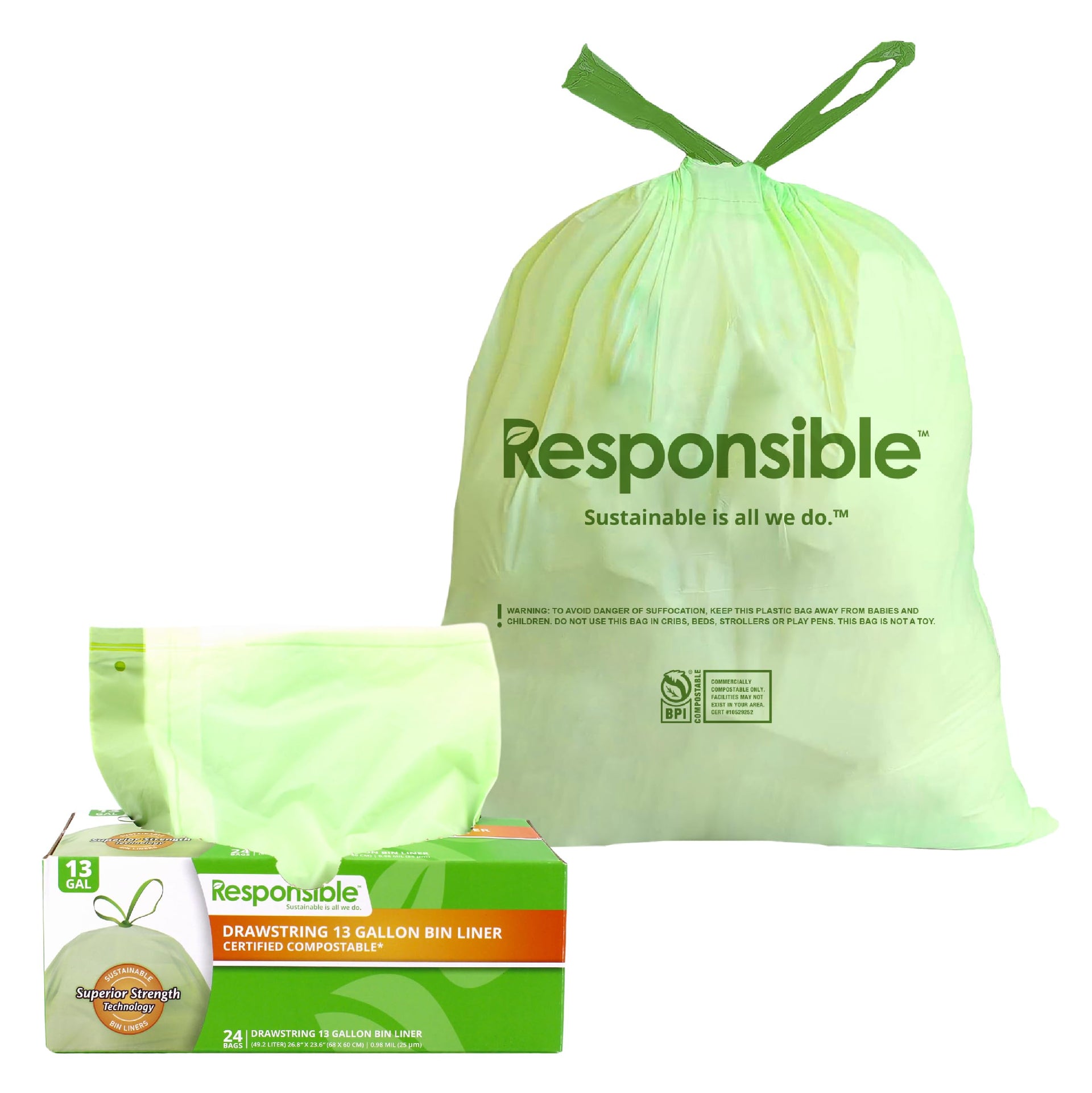 Kitchen Bin Liners (42 Count)