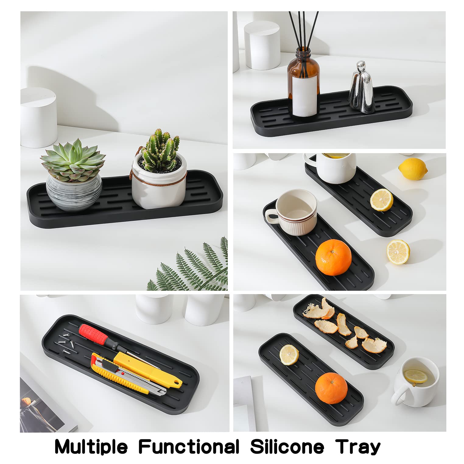 Silicone Kitchen Sink Organizer Tray for Multiple Usage