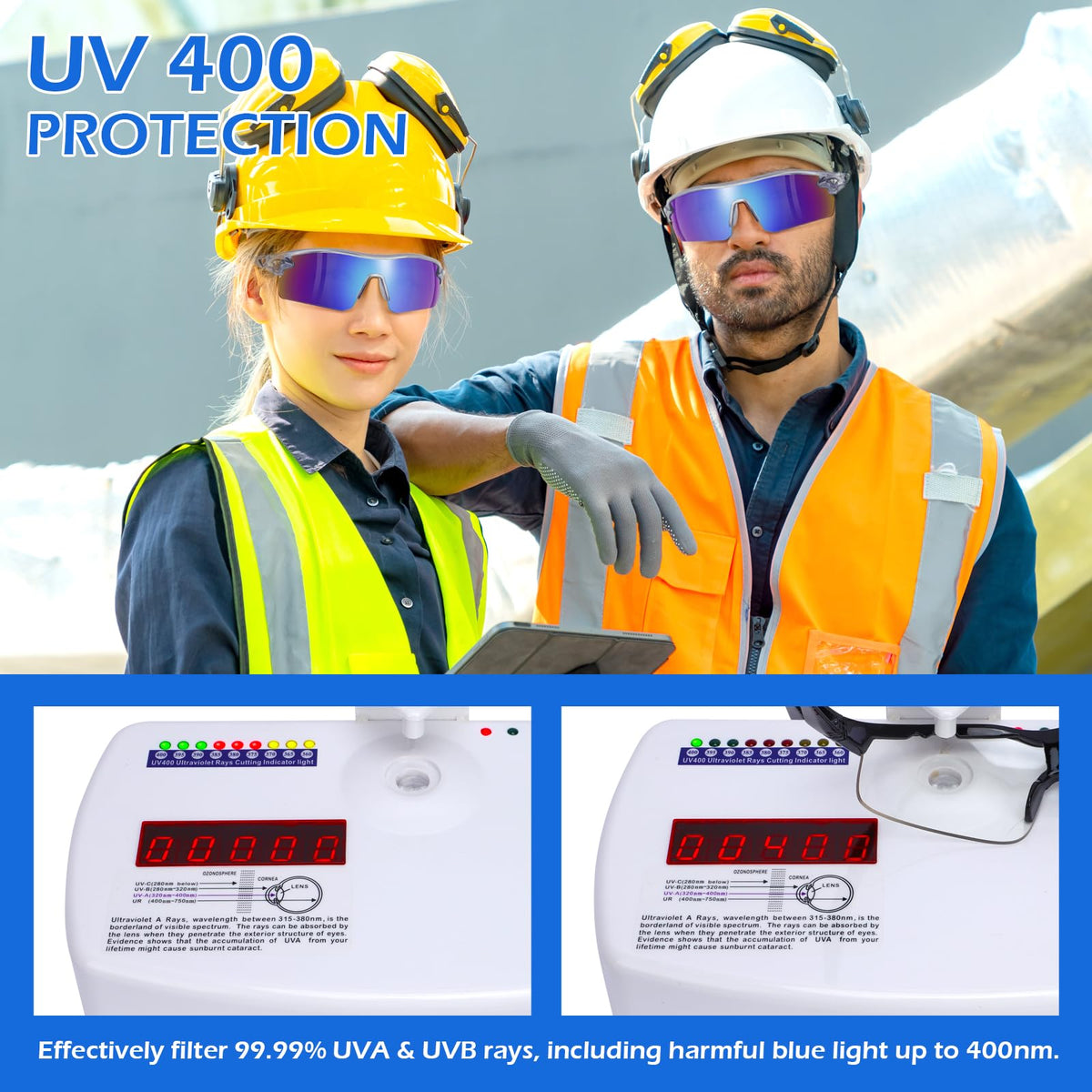 12 Pack Safety Glasses for Men Women (12 Count)