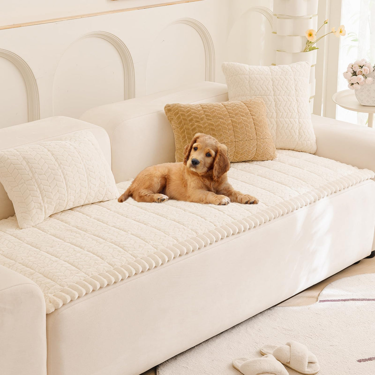 Pet Couch Cover Dogs Washable Sofa Protector Covers Non Slip Fuzzy Dog Mat