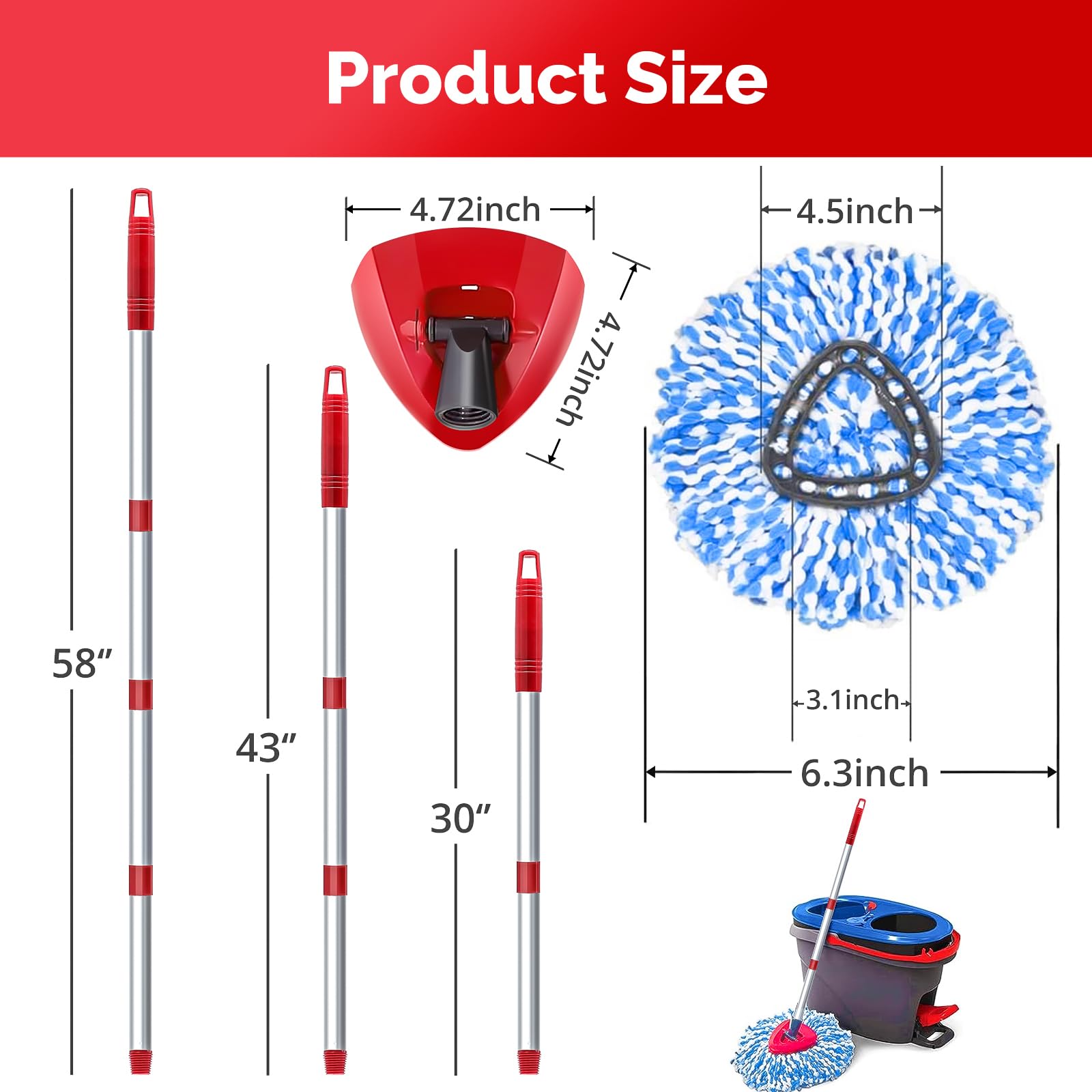 O Cedar Spin Mop Head