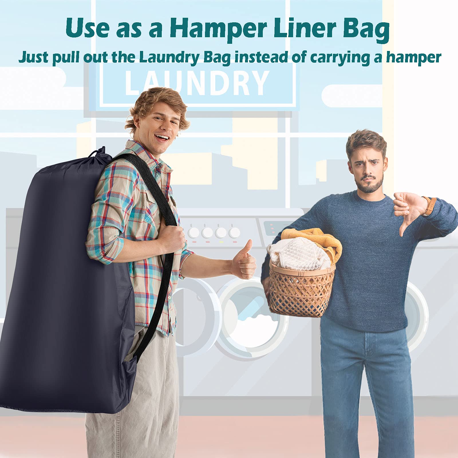 Heavy Duty Laundry Bag (2 Count)