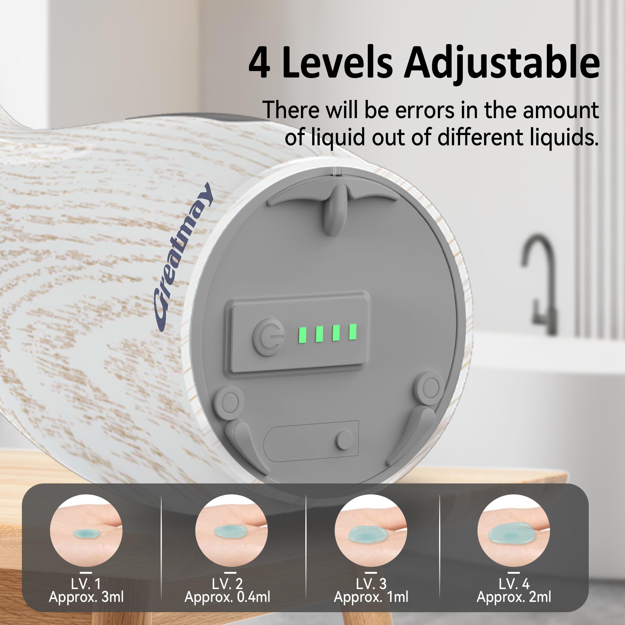 Automatic Soap Dispenser Touchless Rechargeable 10 oz