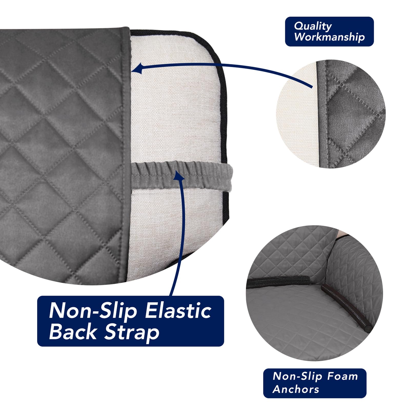 Reversible Quilted Sofa Cover Dog Couch Covers for Sofa