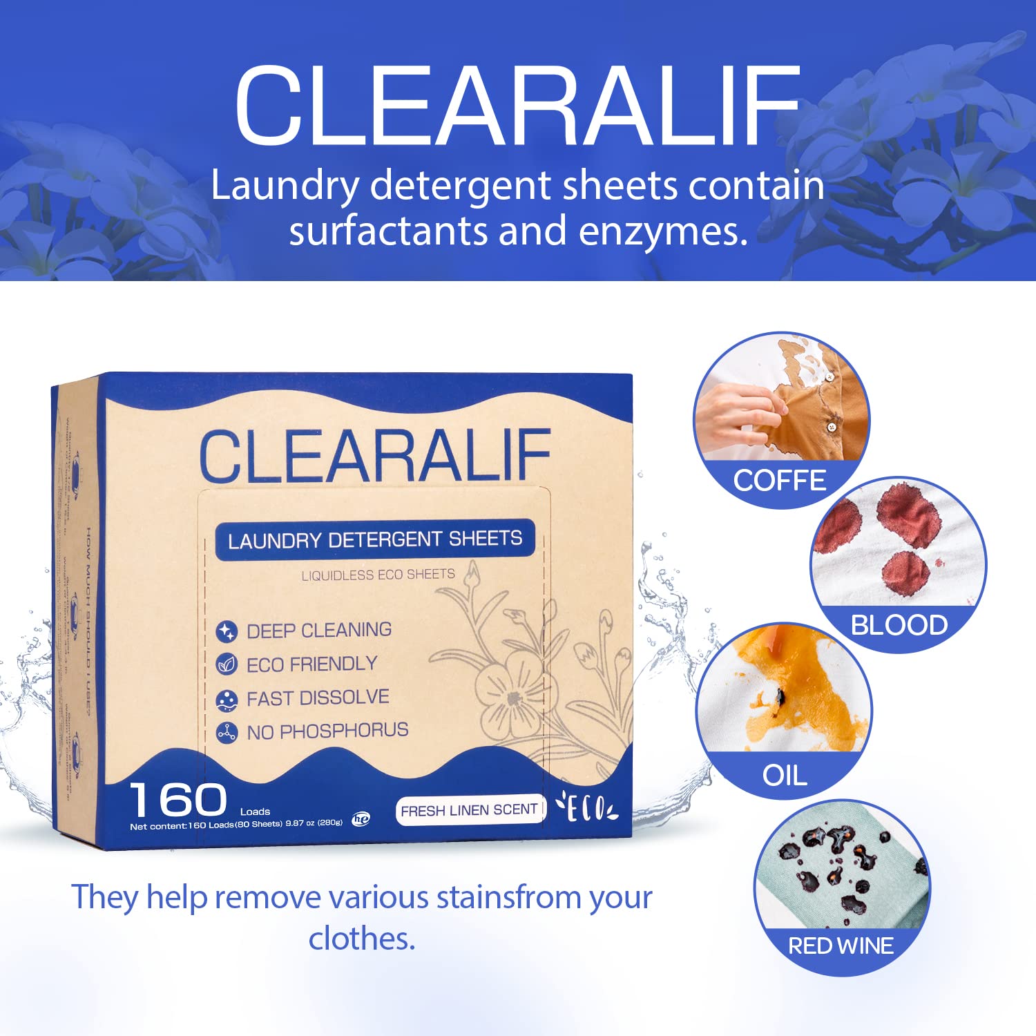 Laundry Detergent Sheets Up to 160 Loads (160 Count)