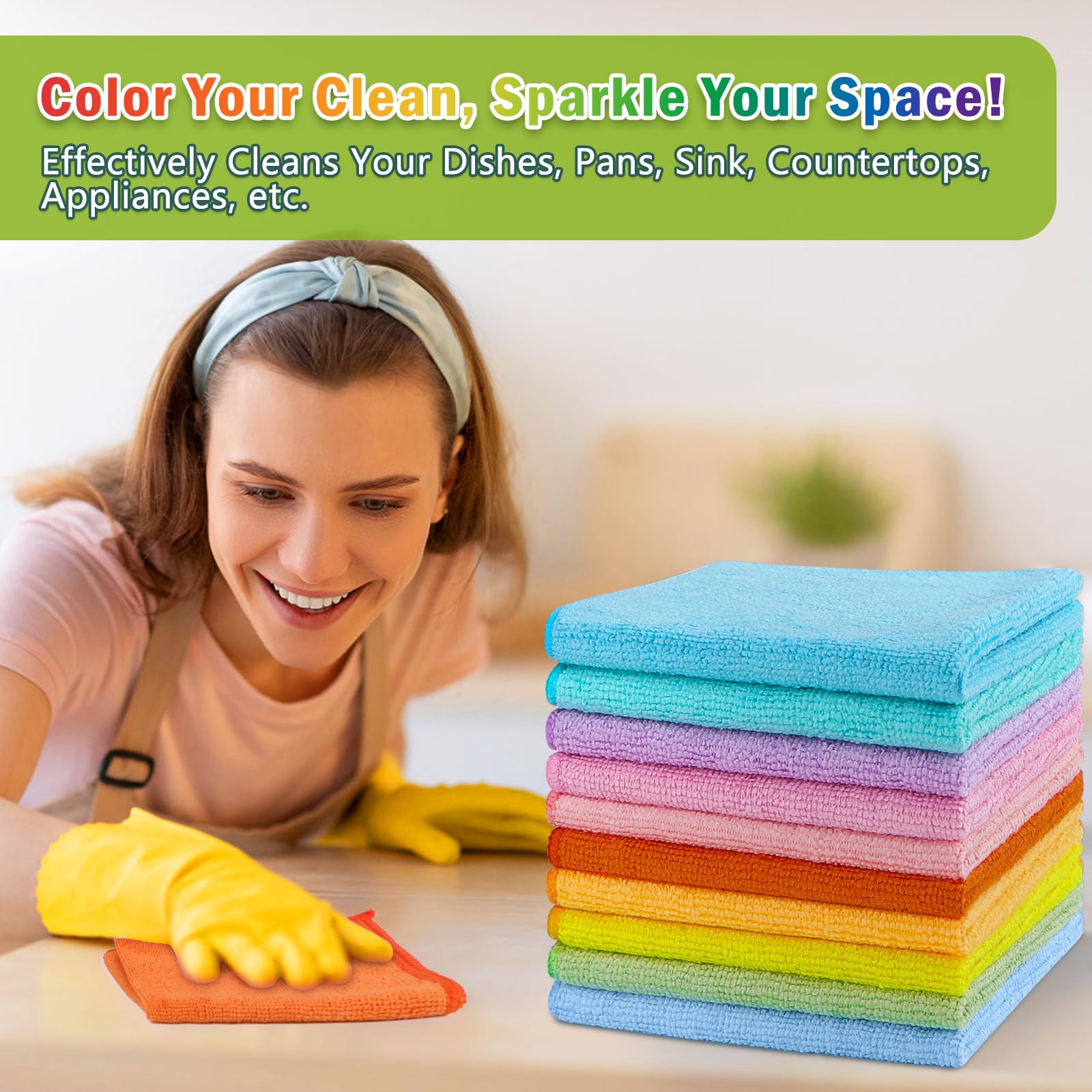 Microfiber Cleaning Cloth (50 Count)