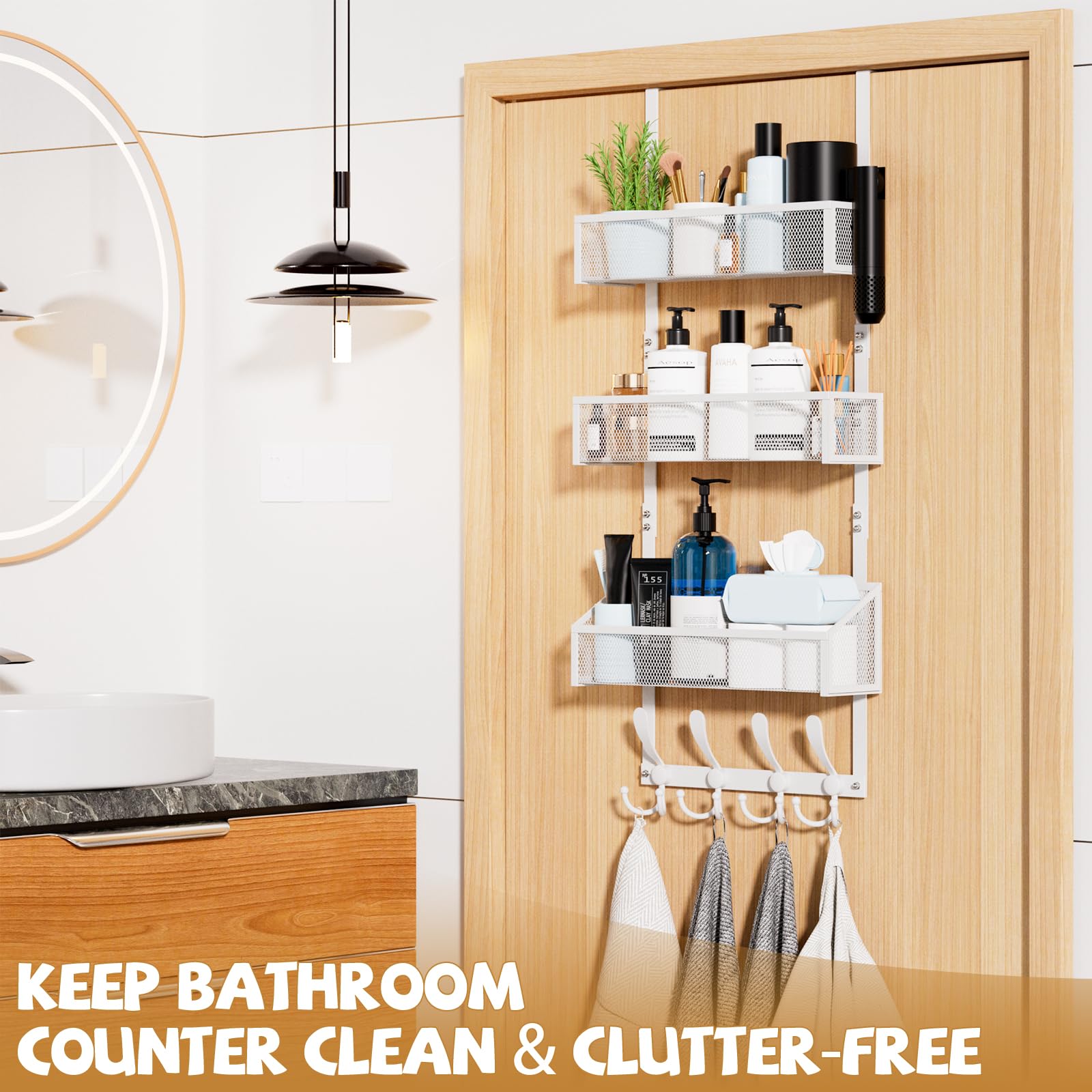 Over The Door Hooks Organizer