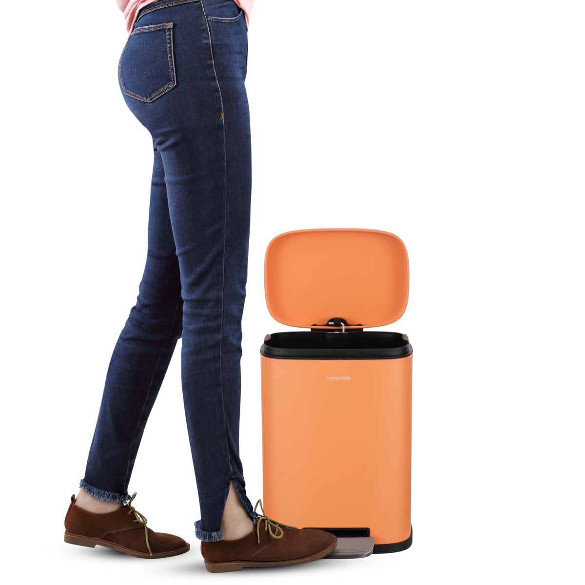 Connor 2 Piece Iron Trash Can (2 Count)
