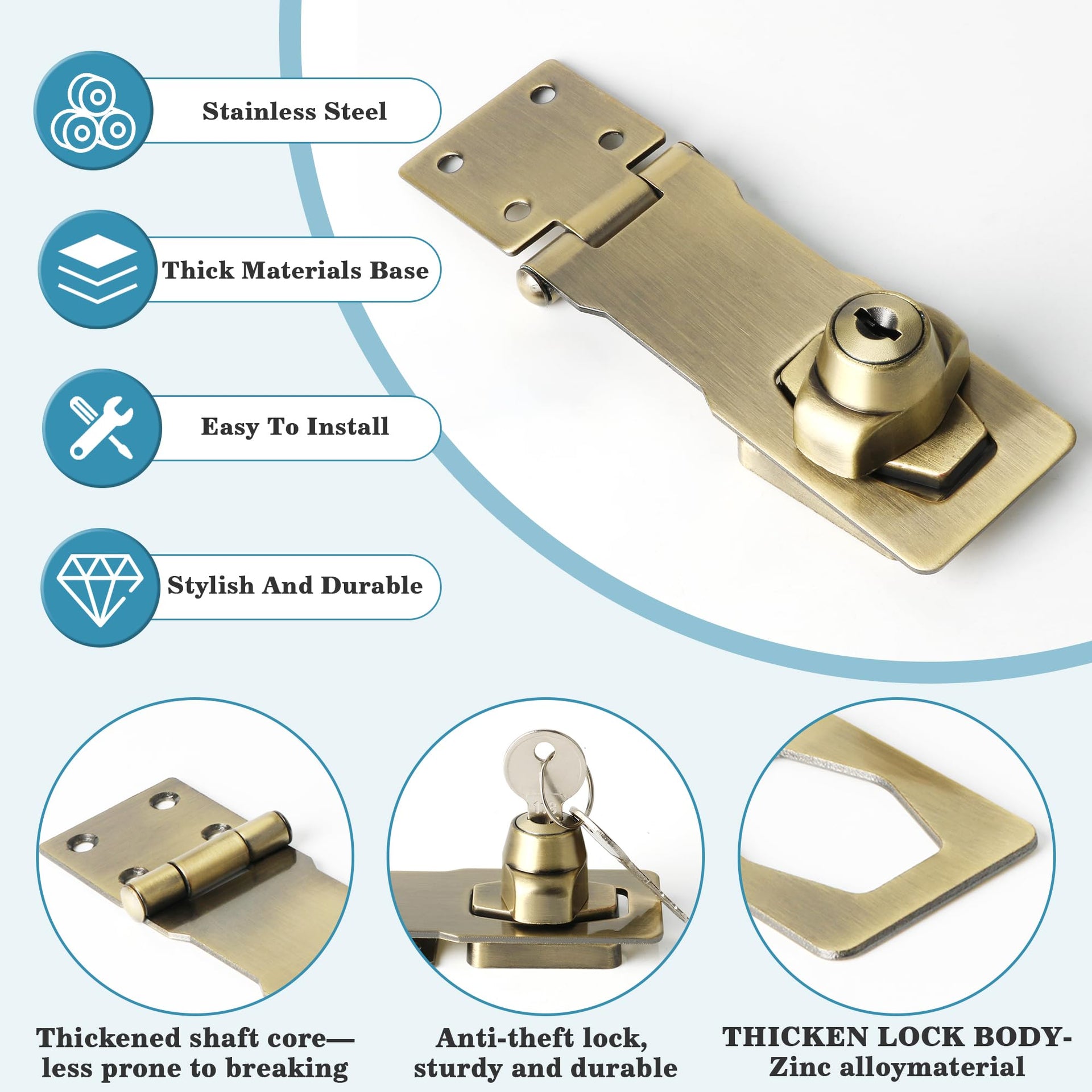 Keyed Hasp Latch