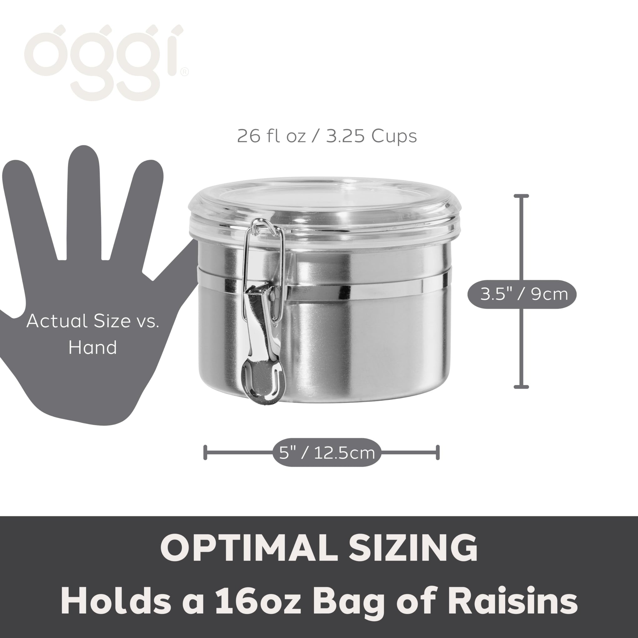 Stainless Steel Kitchen Canister 26 fl oz