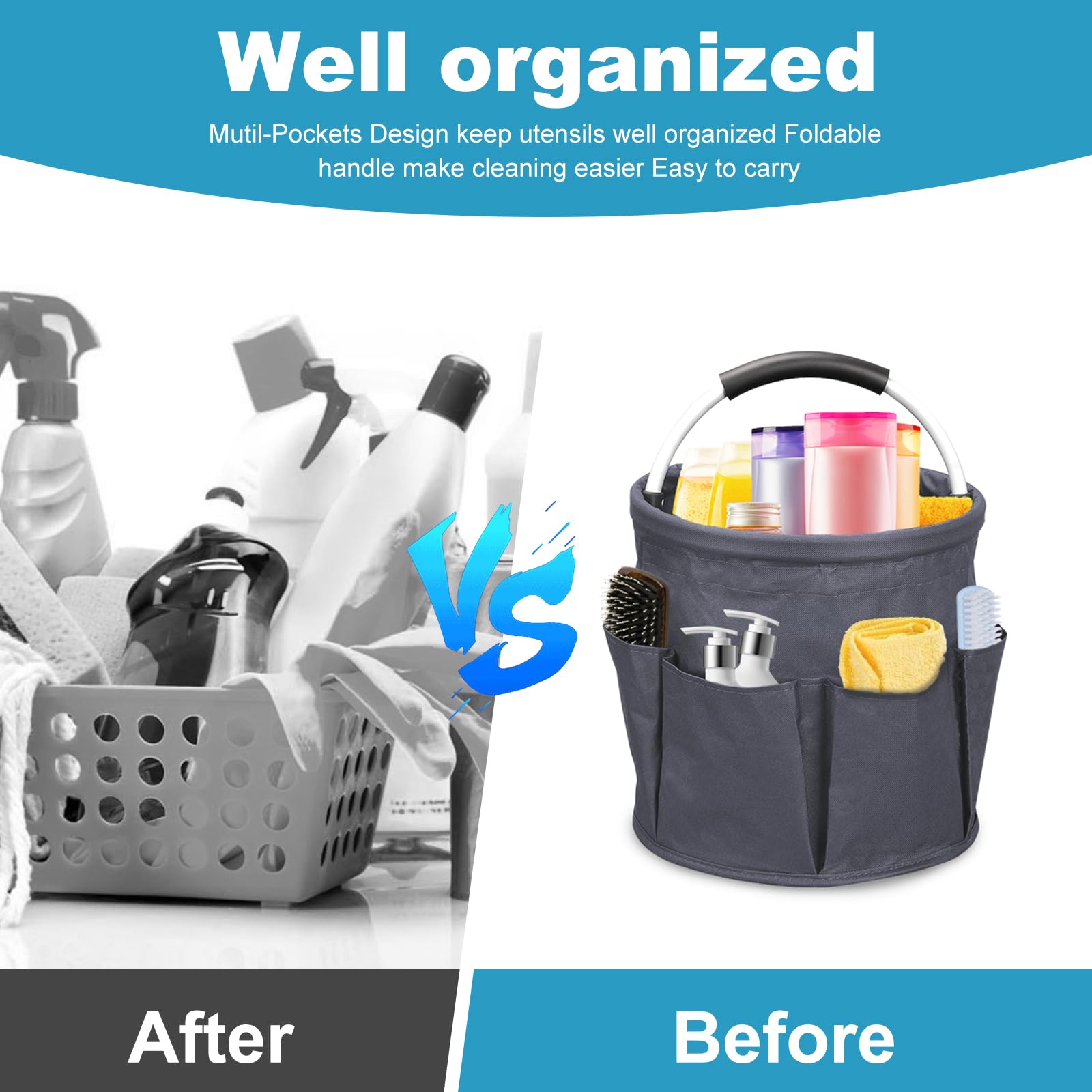 17L Cleaning Caddy with Handle