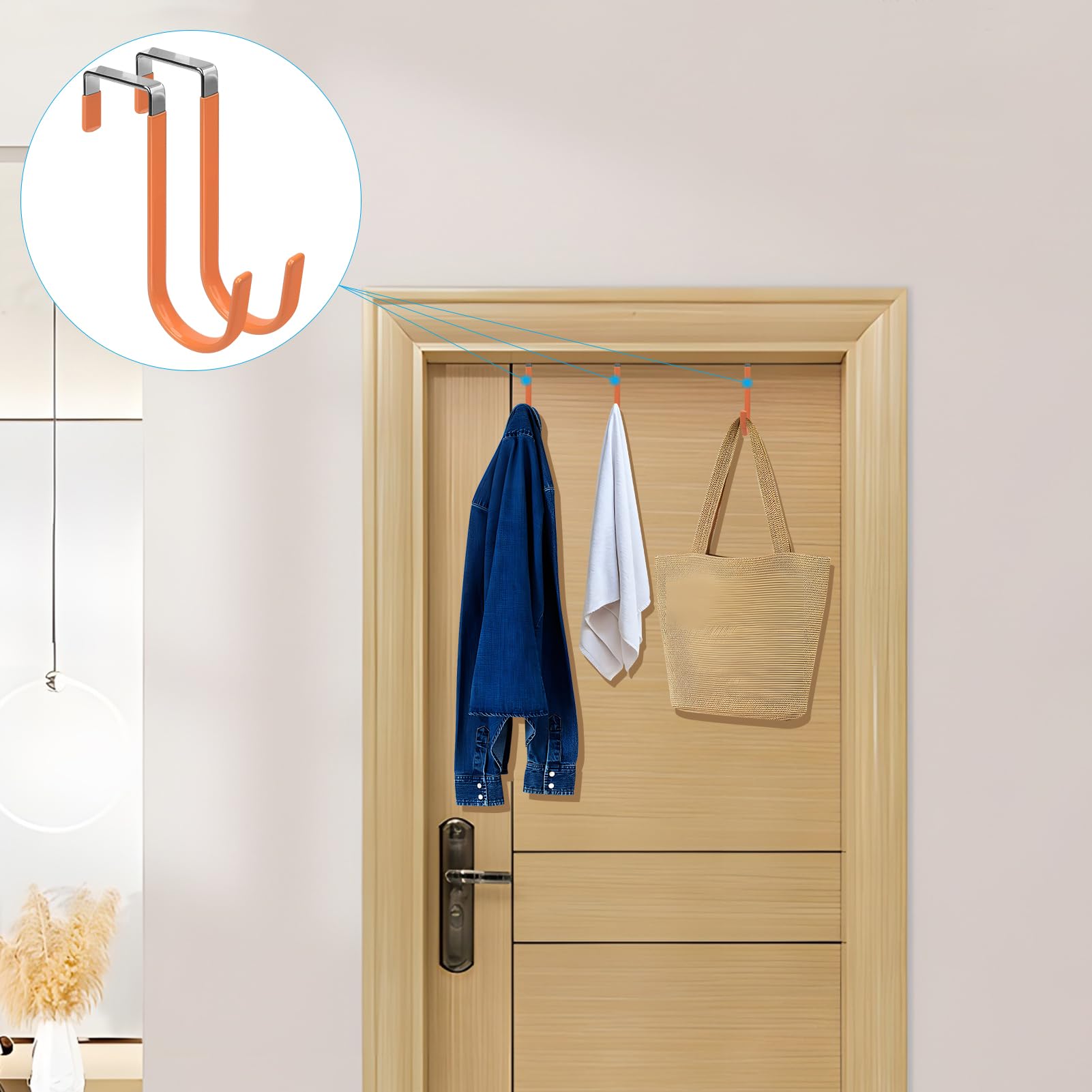 Over the Door Hooks (4 Count)