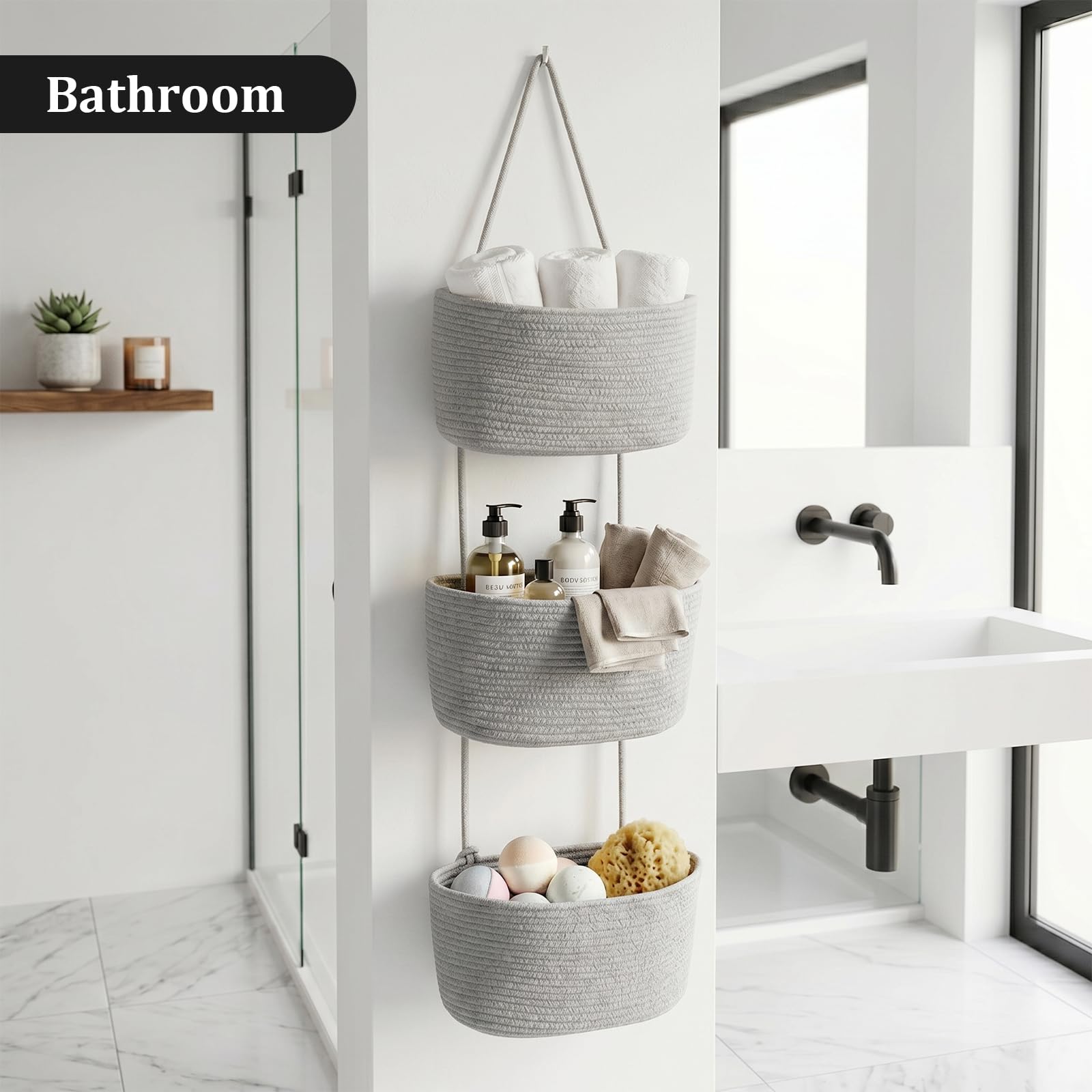 Over the Door Hanging Basket (3 Count)