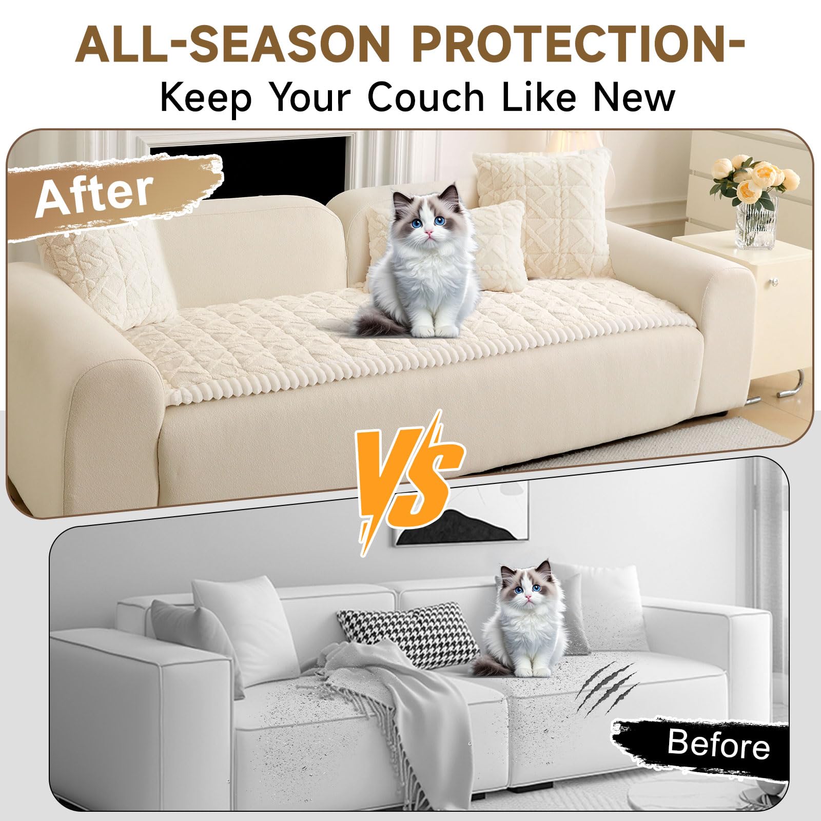 Couch Cover for Dogs Washable Pet Friendly (3 Ounce)