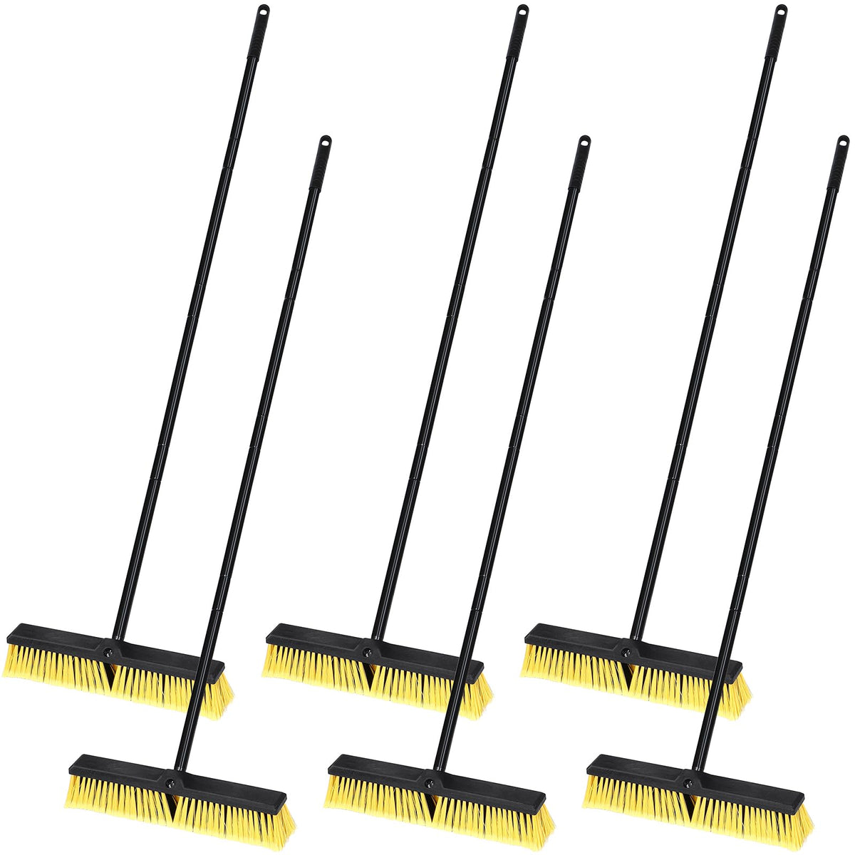 6 Pack 18 Inches Push Broom Outdoor
