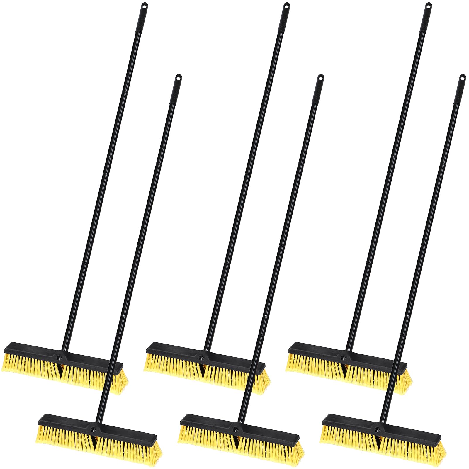 6 Pack 18 Inches Push Broom Outdoor