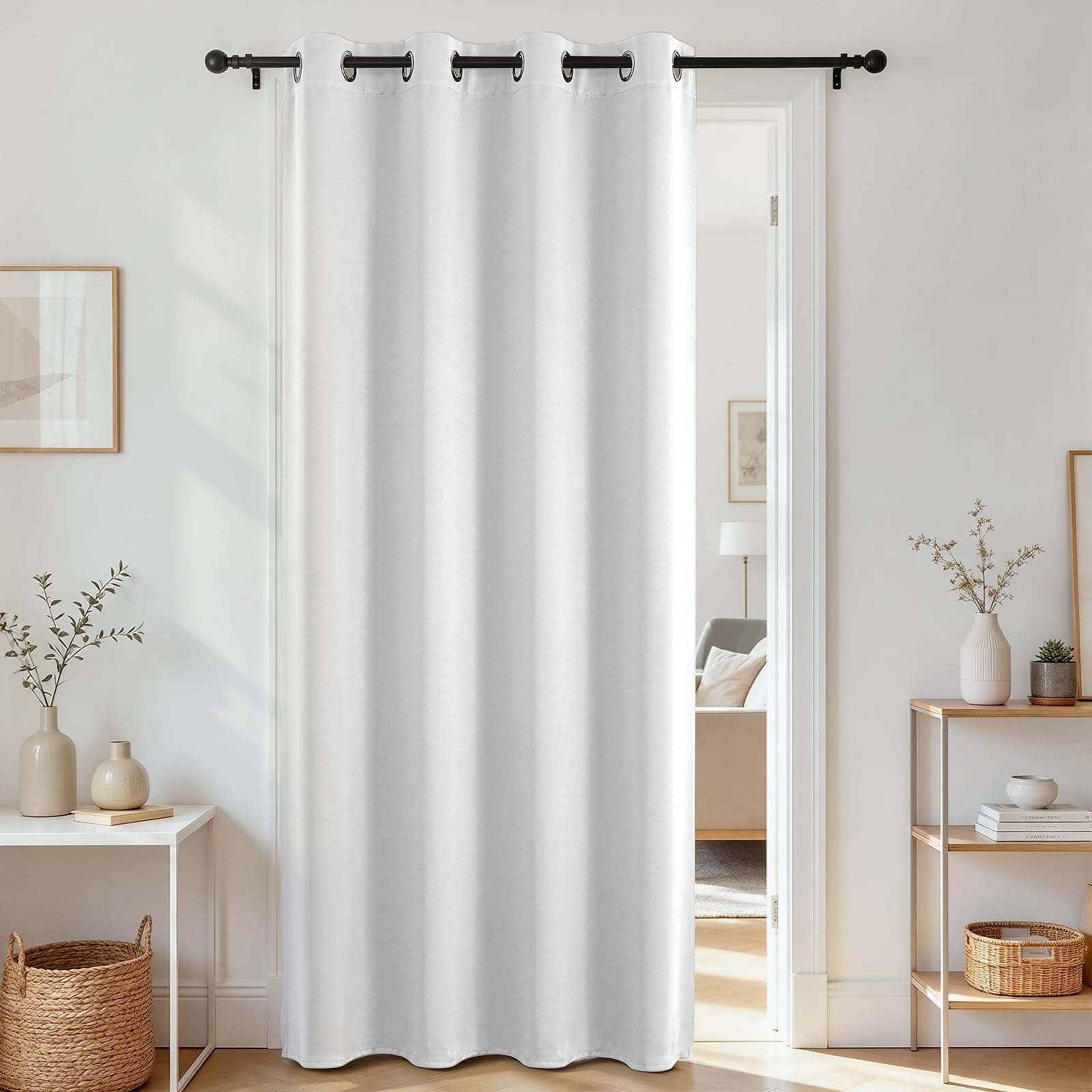 Door Curtain Blackout Curtains for Doorway Privacy Closet Drapes