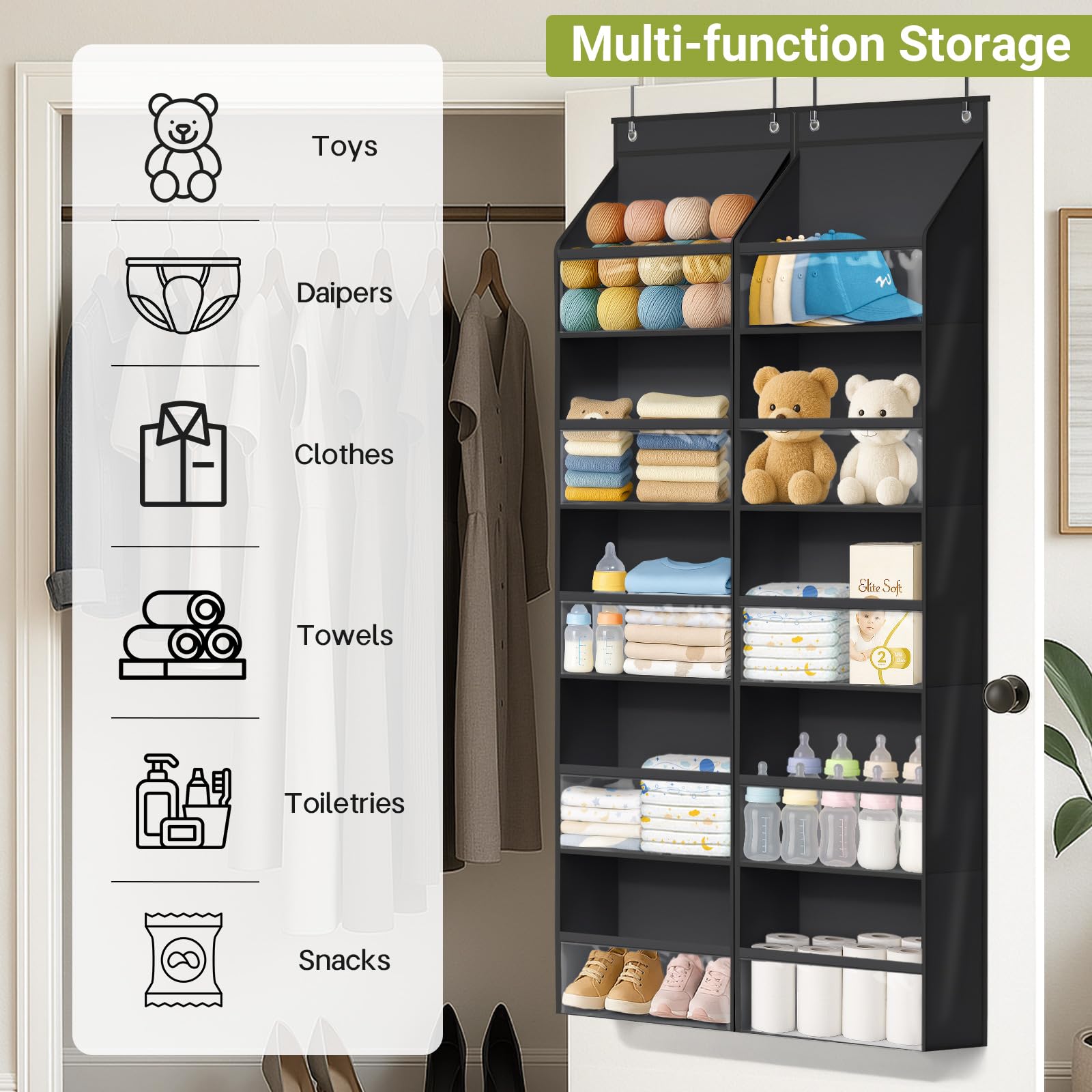 2 Pack Over the Door Organizer (24.99 Count)