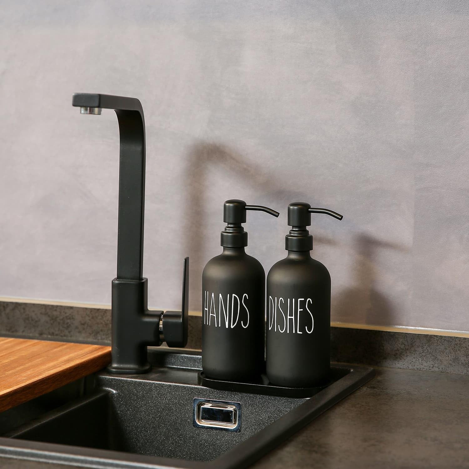 Black Soap Dispenser Set (2 Count)