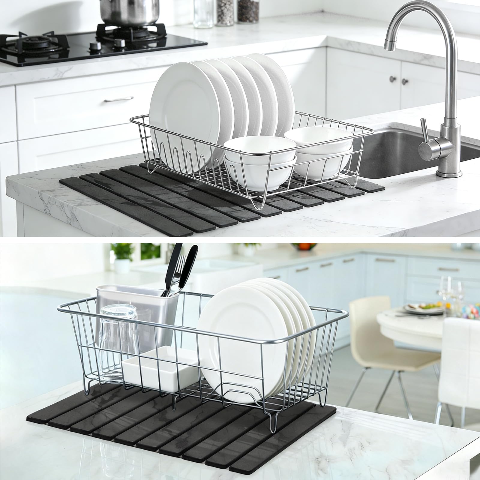 Large Stone Dish Drying Mat for Kitchen Counter