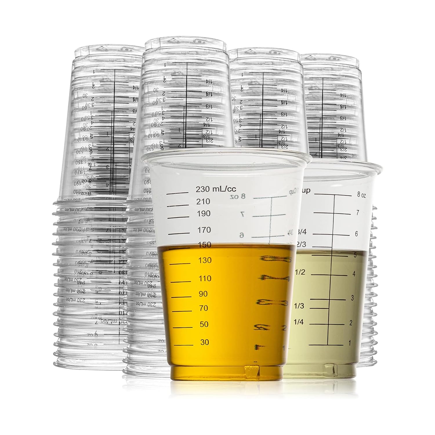 50 Disposable Measuring Cups 8 oz (50 Count (8 oz))