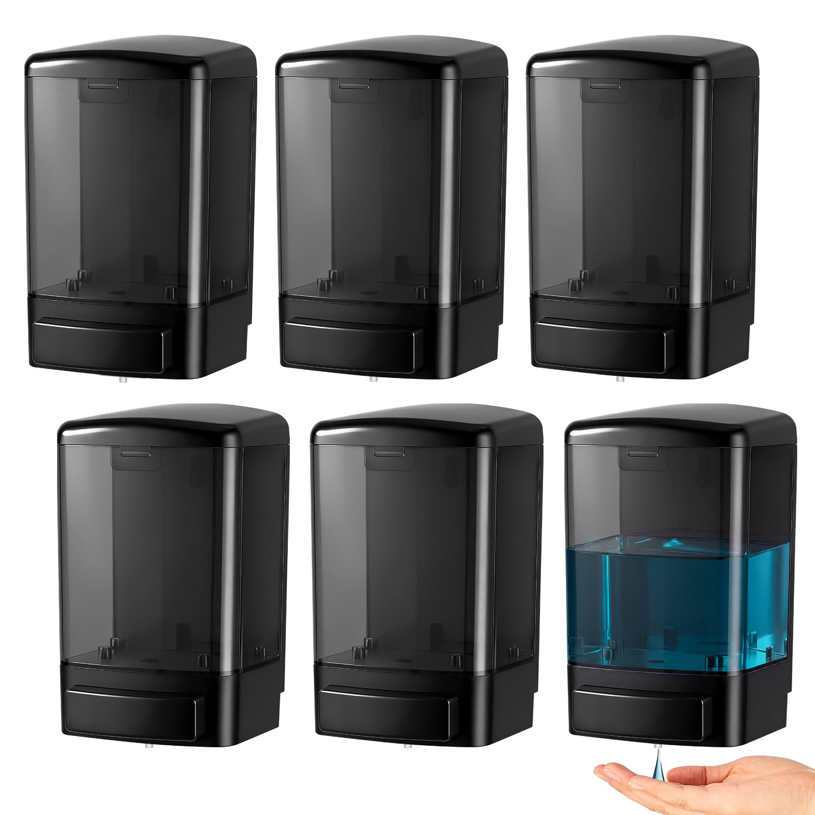 6 Pcs Wall Mounted Soap Dispenser (6 Count)