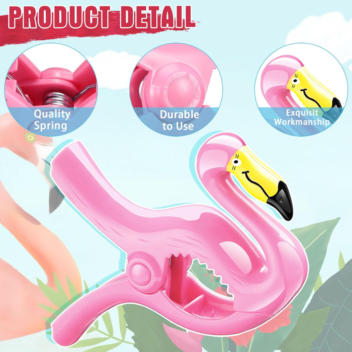 4 Pcs Beach Towel Clips (4 Count)