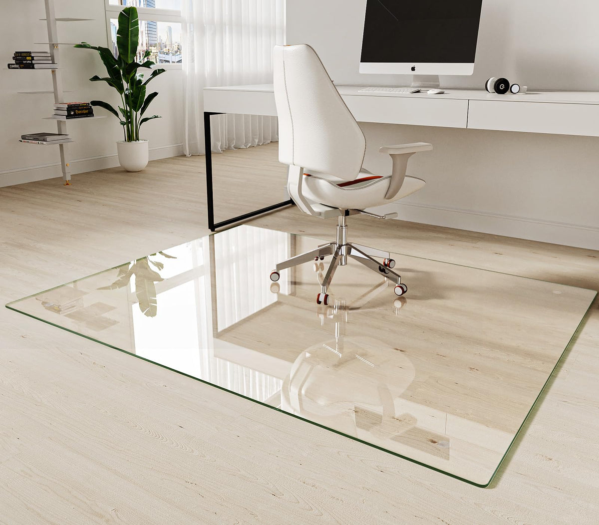 Tempered Glass Chair Mat 50"x65"