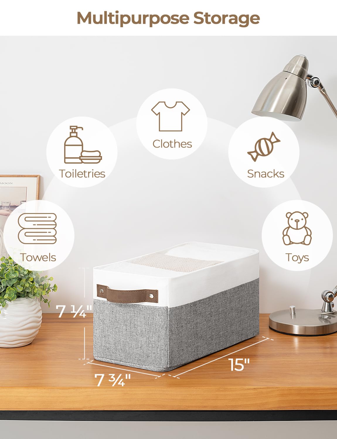 Narrow Storage Bins (2 Count)