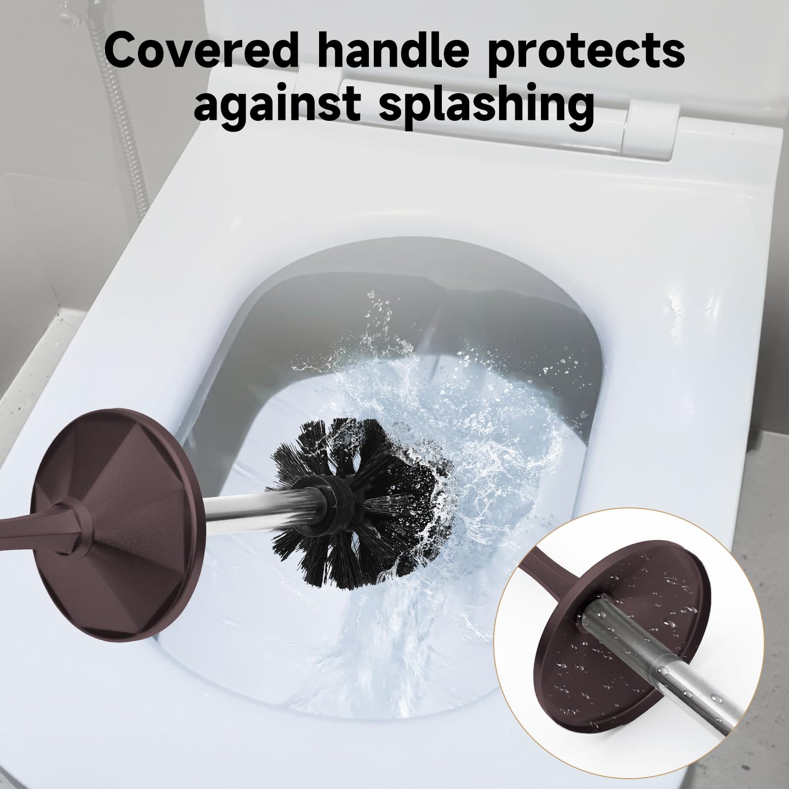 Bronze Toilet Brush and Holder (30 Ounce)