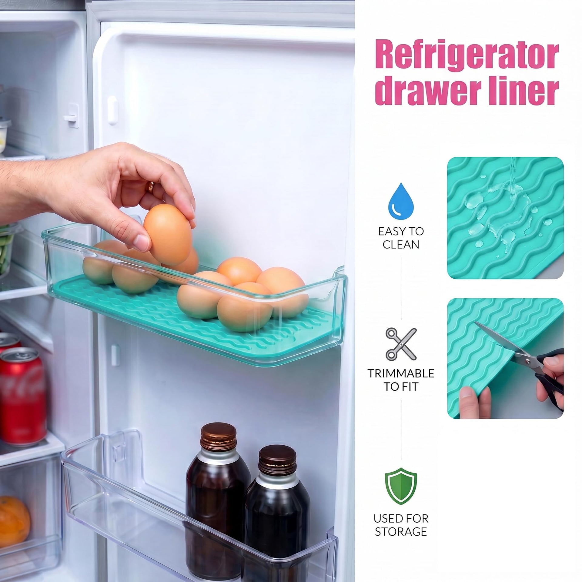 Silicone Dish Drying Mat for Multiple Usage