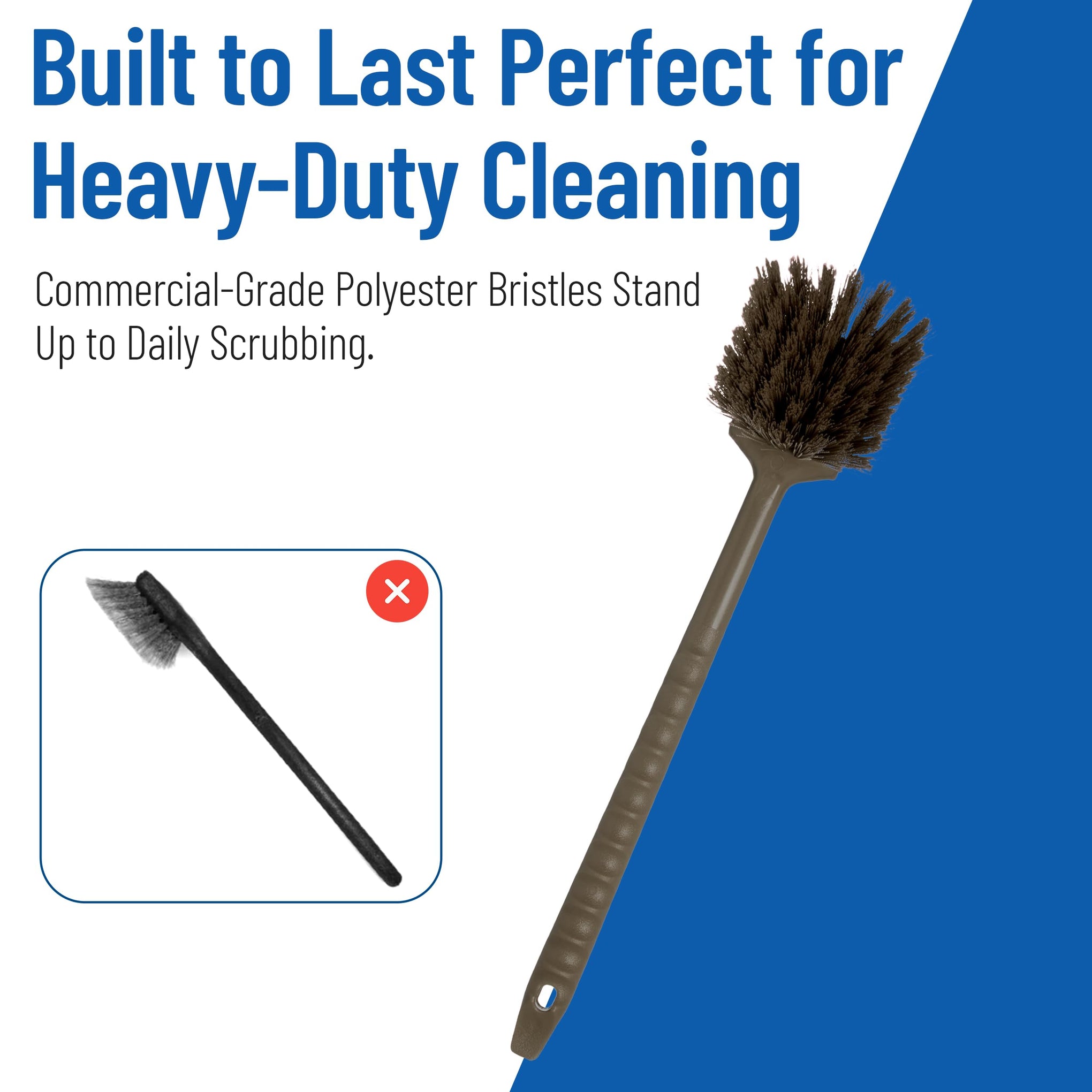 20" Floater Scrub Brush with Long Handle (6 Count)