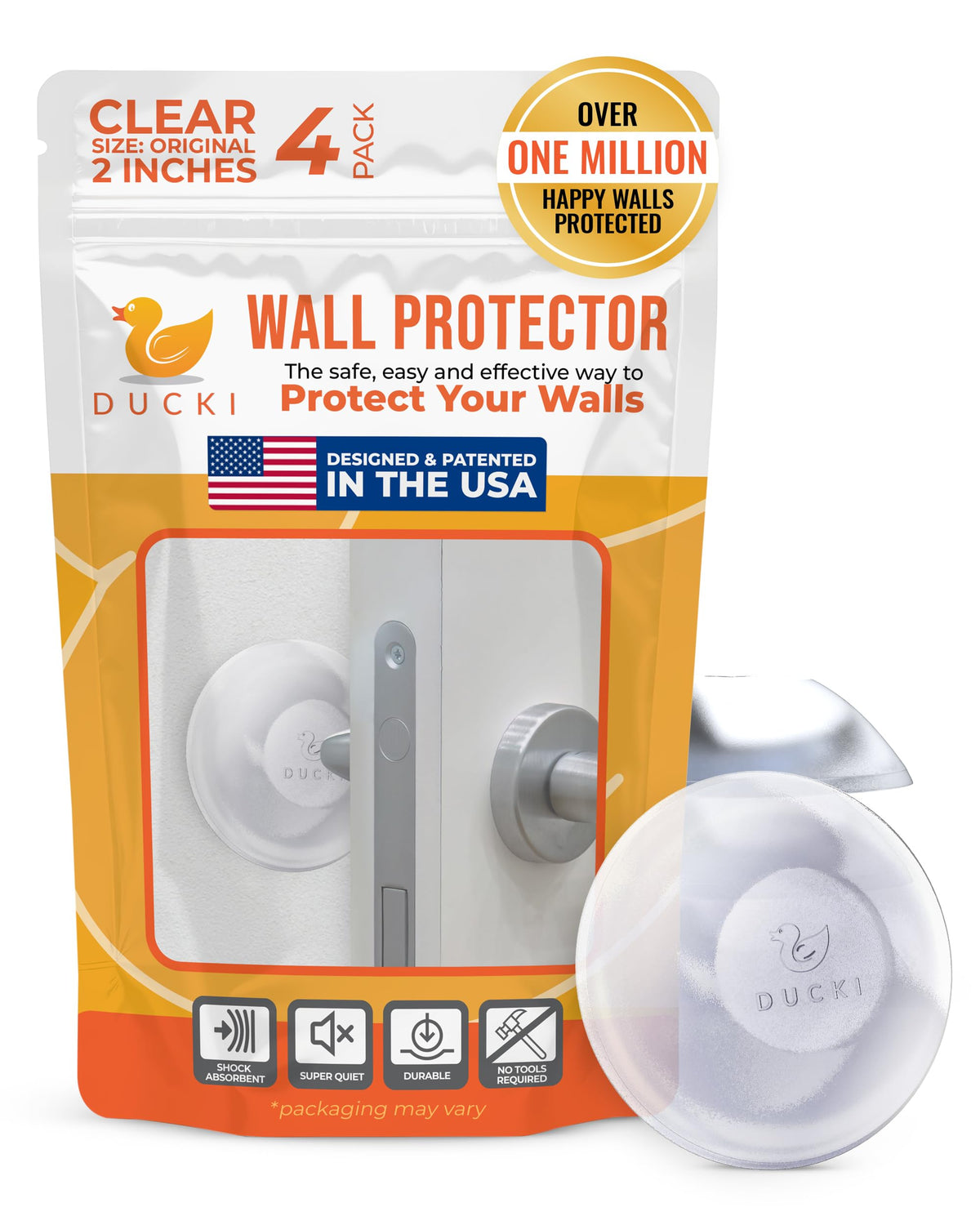 Door Stoppers Wall Protector 2" (4 Count)