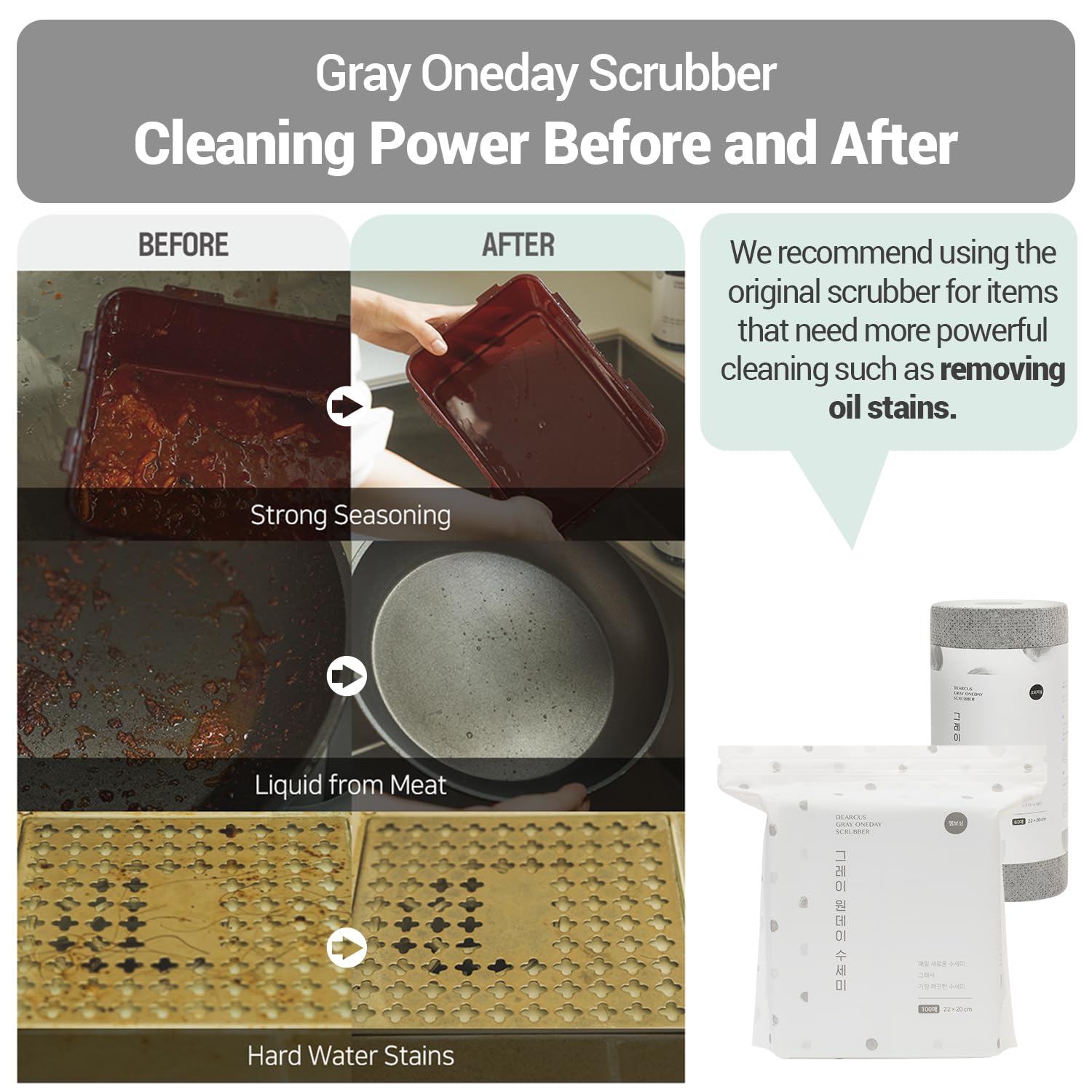 One Day Scrubber Embossed Disposable Dishcloth Sheets (200 Count)