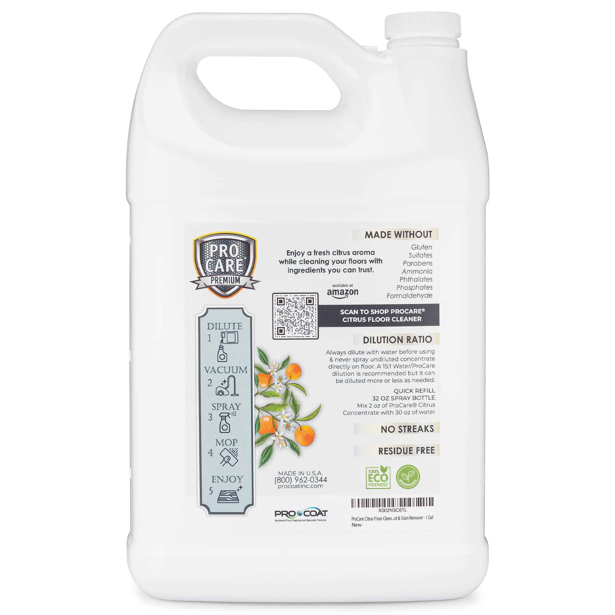 Citrus Floor Cleaner Concentrate (128 Fl Oz)